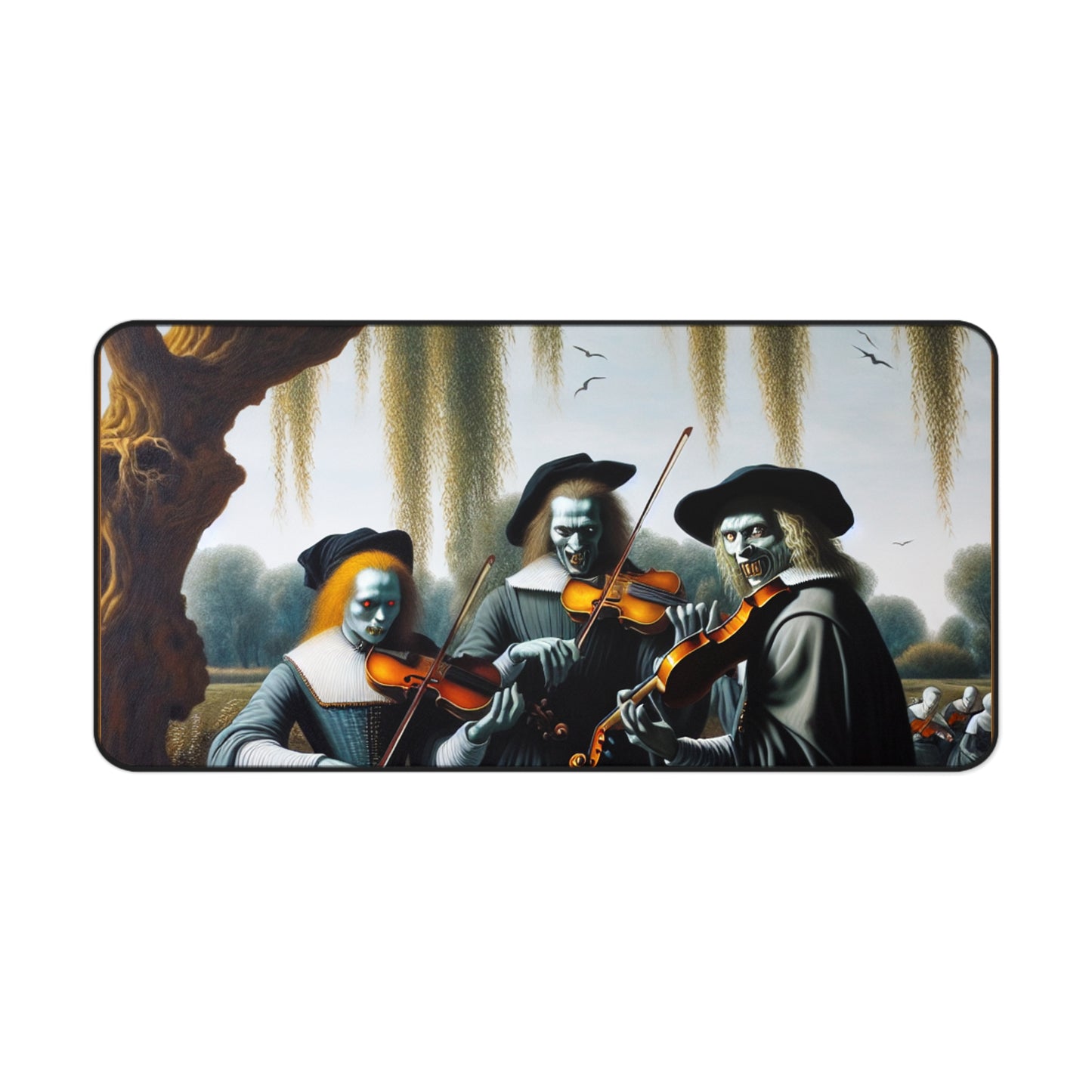 Vermeer's Vampire Violinists Desk Mat