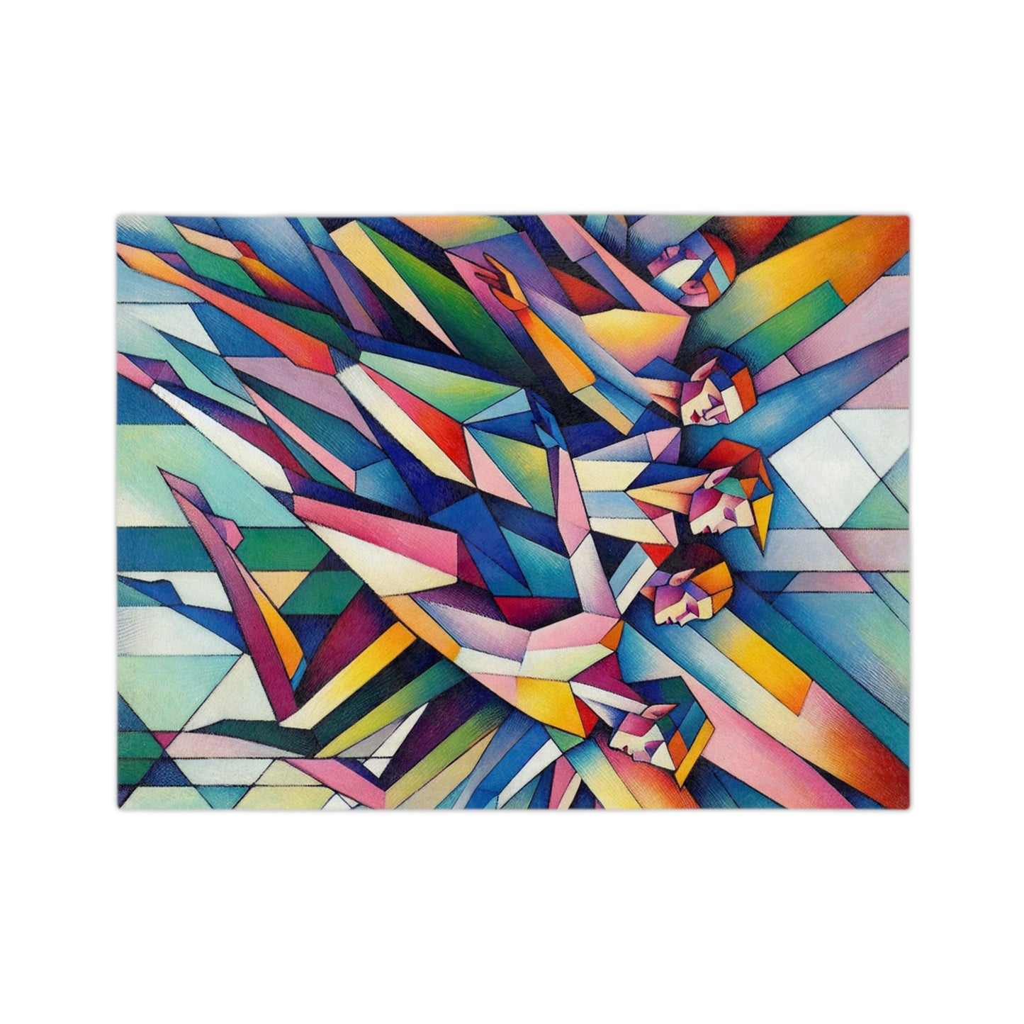 Picasso's Pixies Velveteen Microfiber Blanket