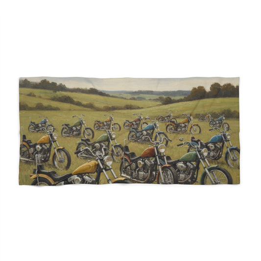 Wild Motorcycles Beach Towel