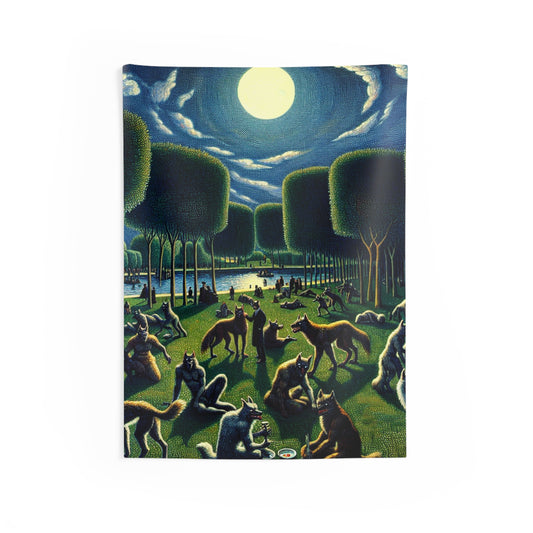 Werewolves at the Waterfront Wall Tapestry