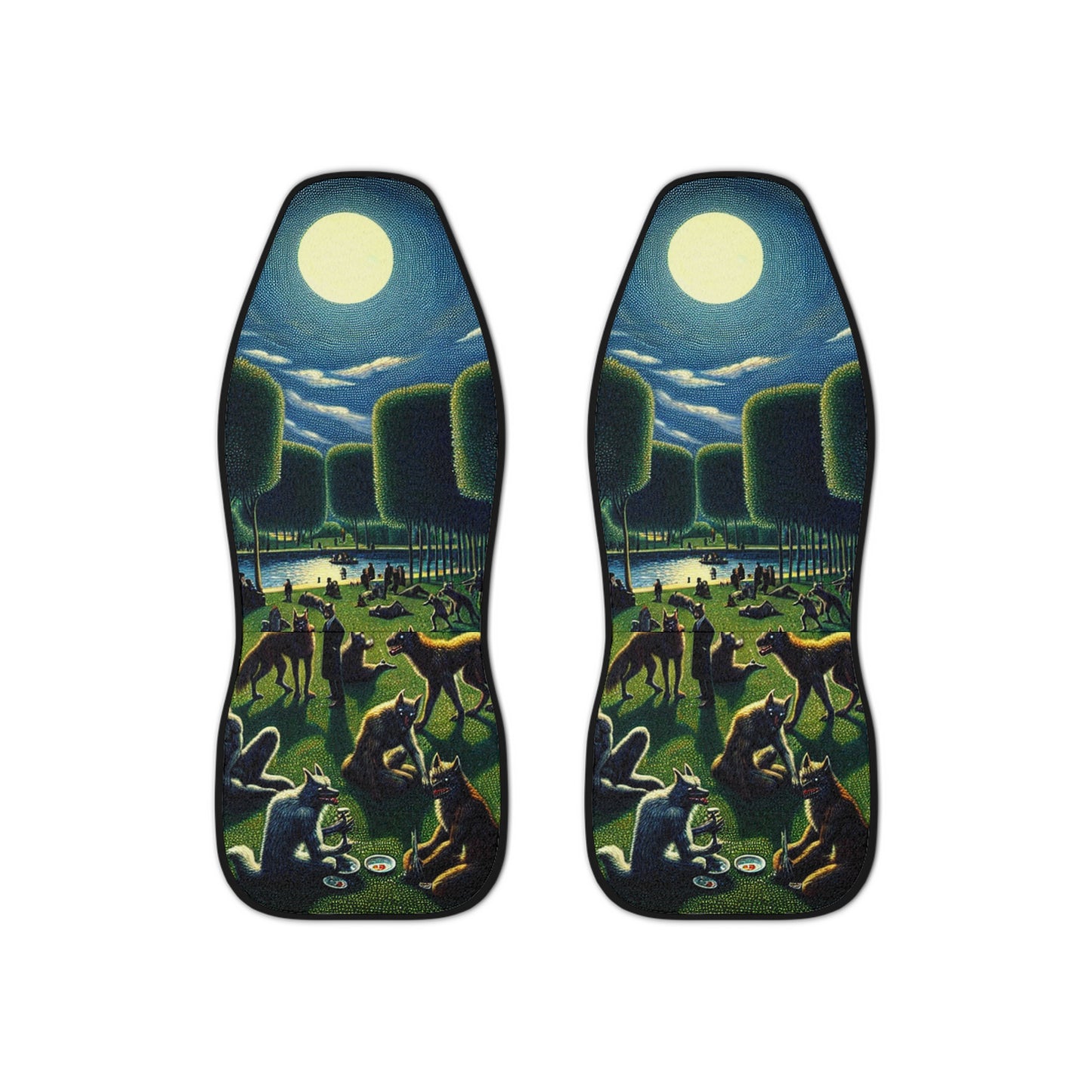 Werewolves at the Waterfront Car Seat Covers