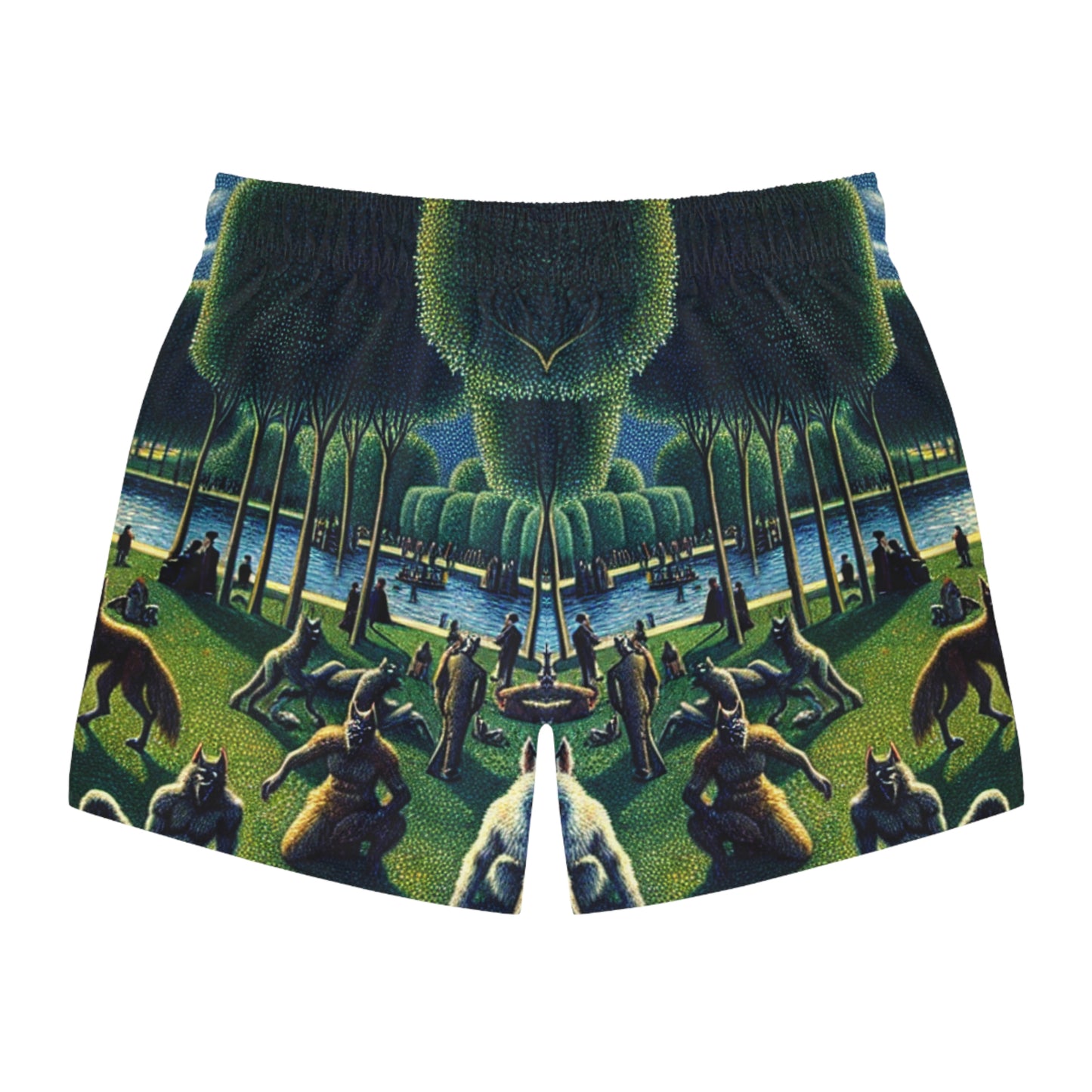 Werewolves at the Waterfront Swim Trunks