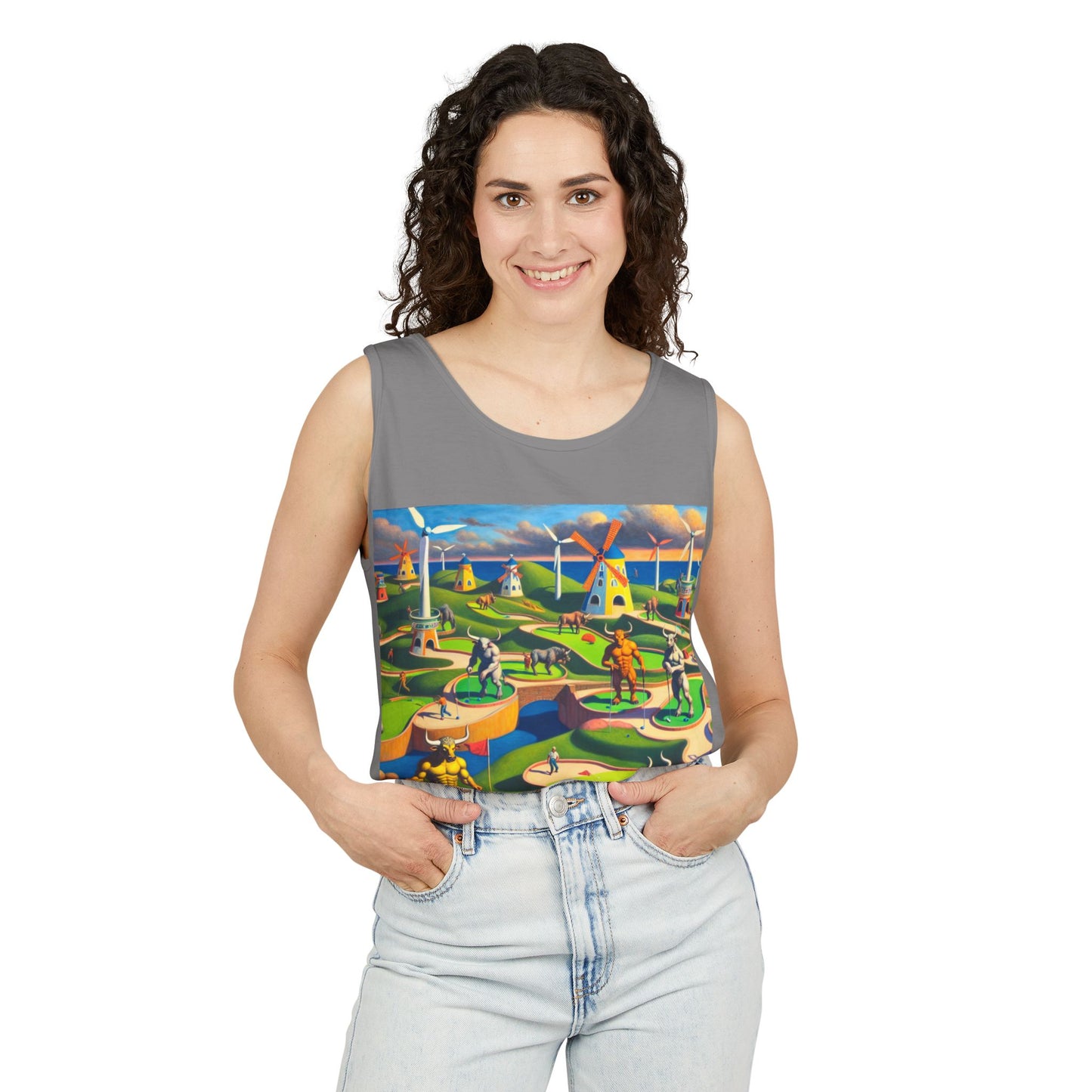 Mini-taur Golf Unisex Tank Top