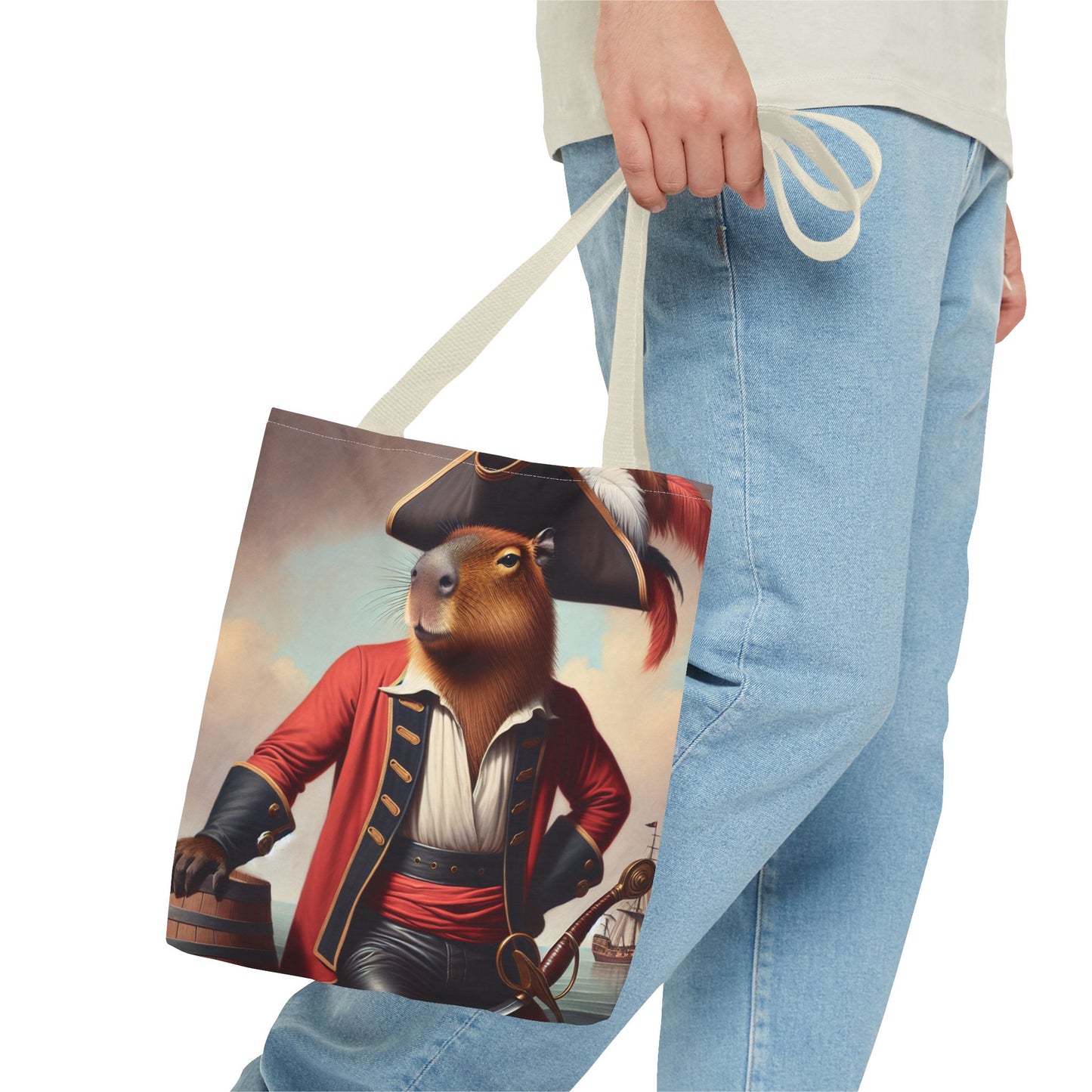 Captain Capybara Tote Bag