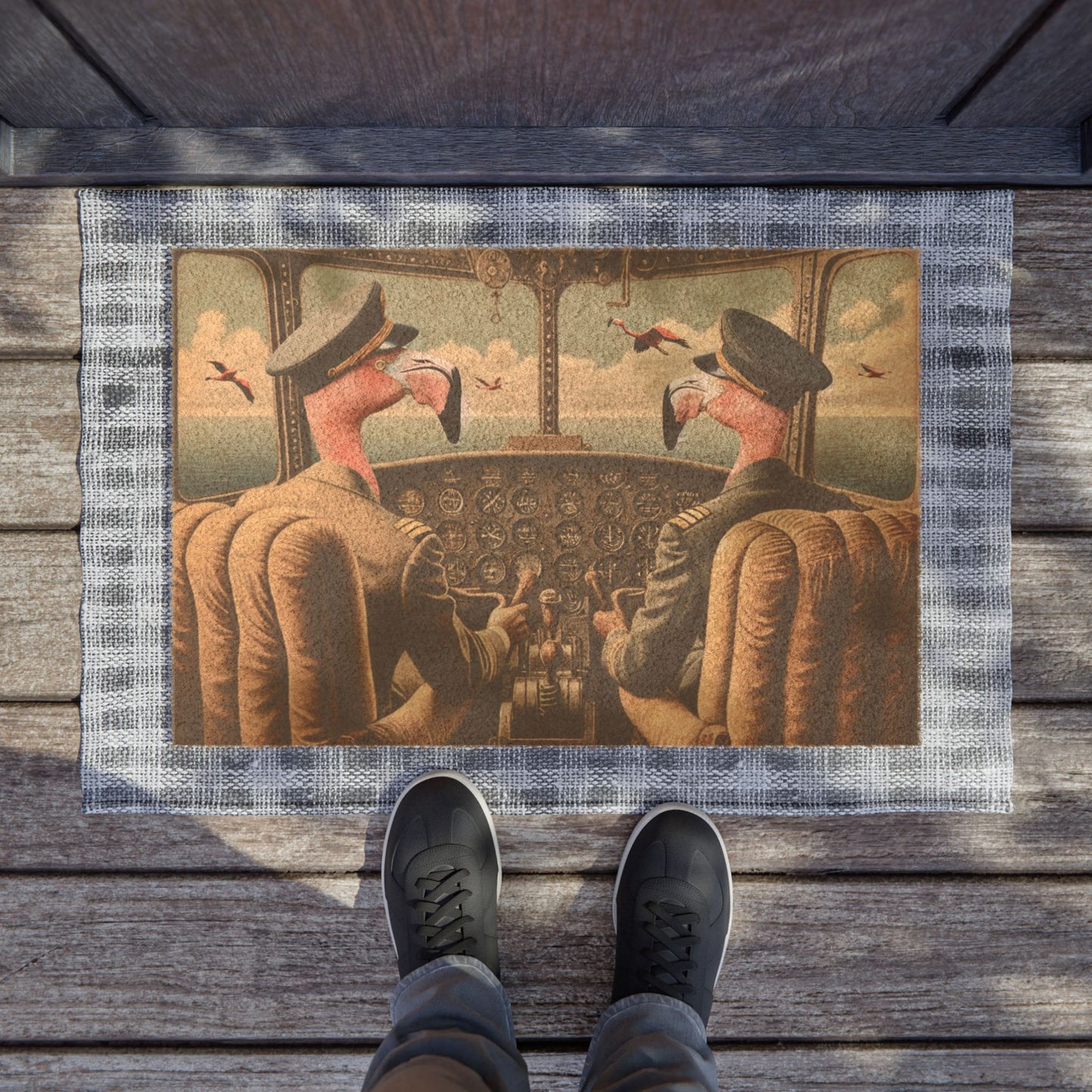 Flamingo Flight Deck Doormat