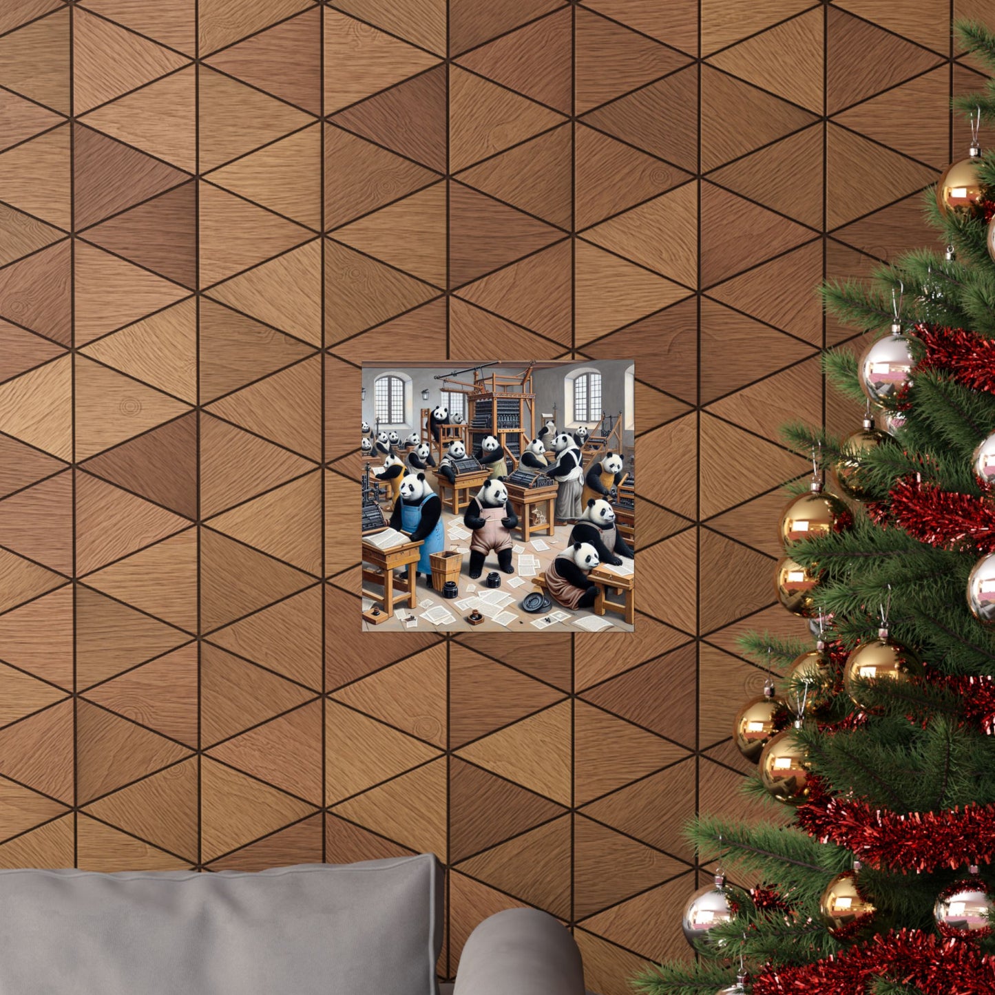 Printing Pandamonium Poster