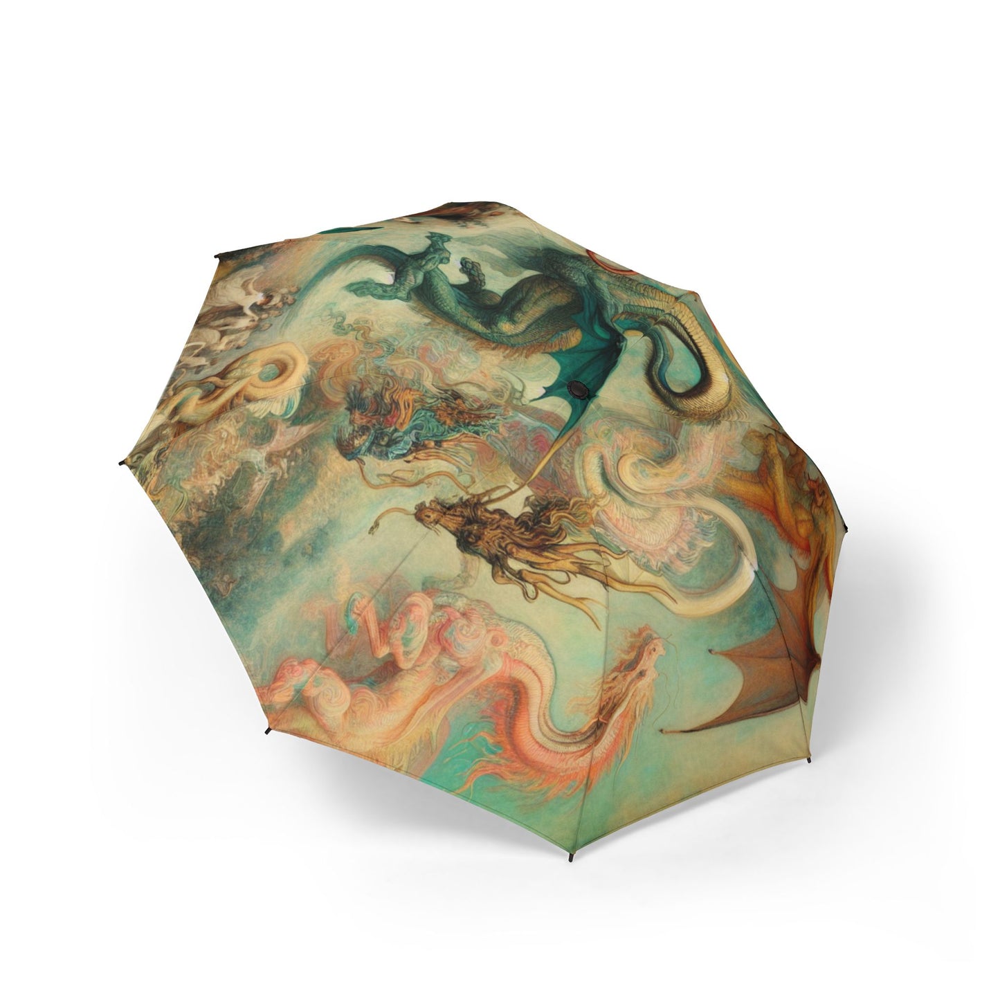 Degas Dreams of Dragons Semi-Automatic Foldable Umbrella