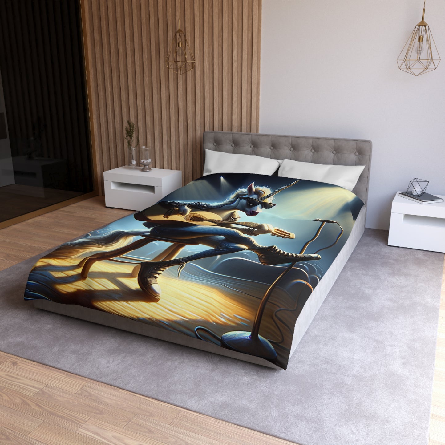 Unicorn Unplugged Microfiber Duvet Cover