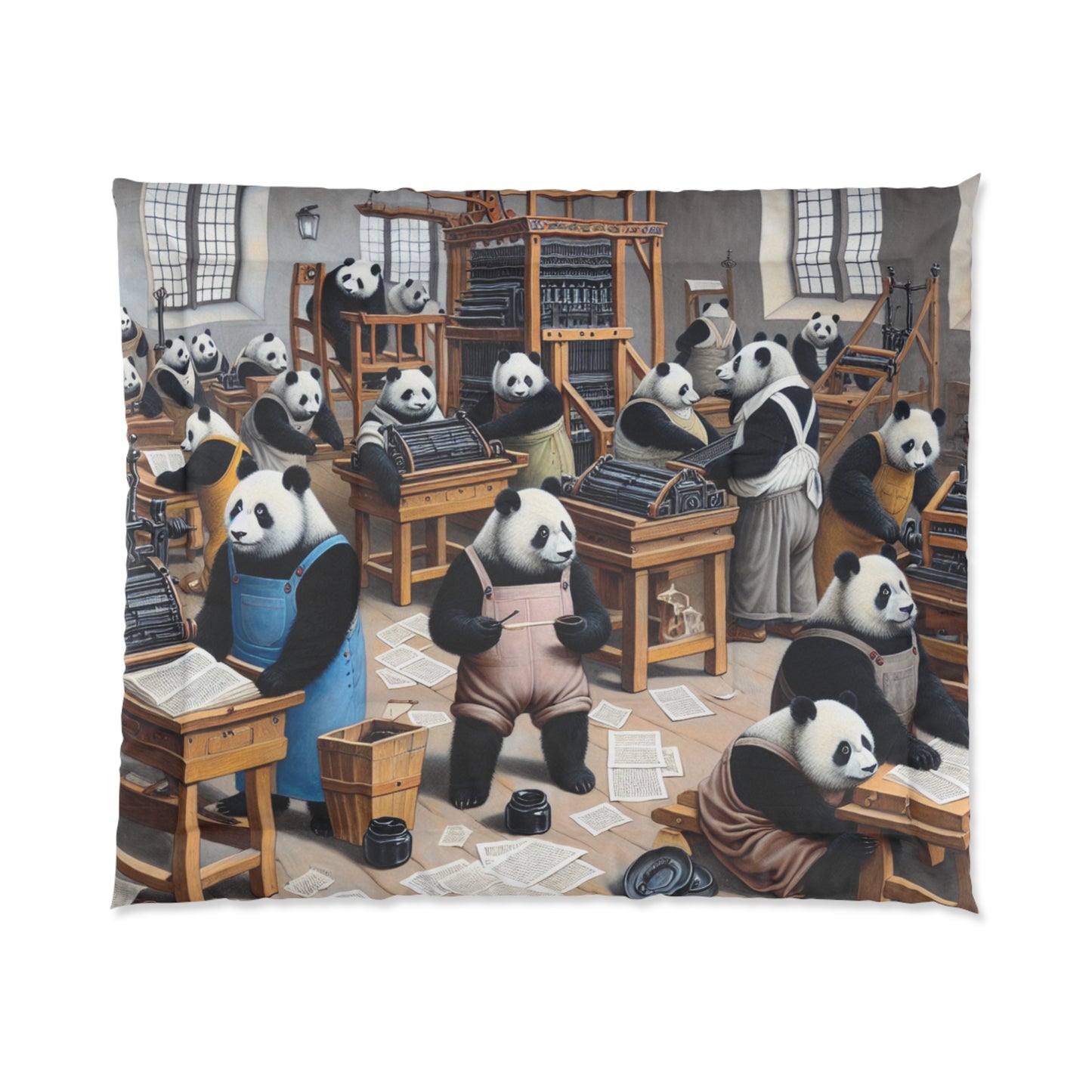Printing Pandamonium Comforter