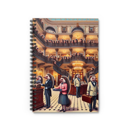 Hedgehog Hotel Spiral Notebook