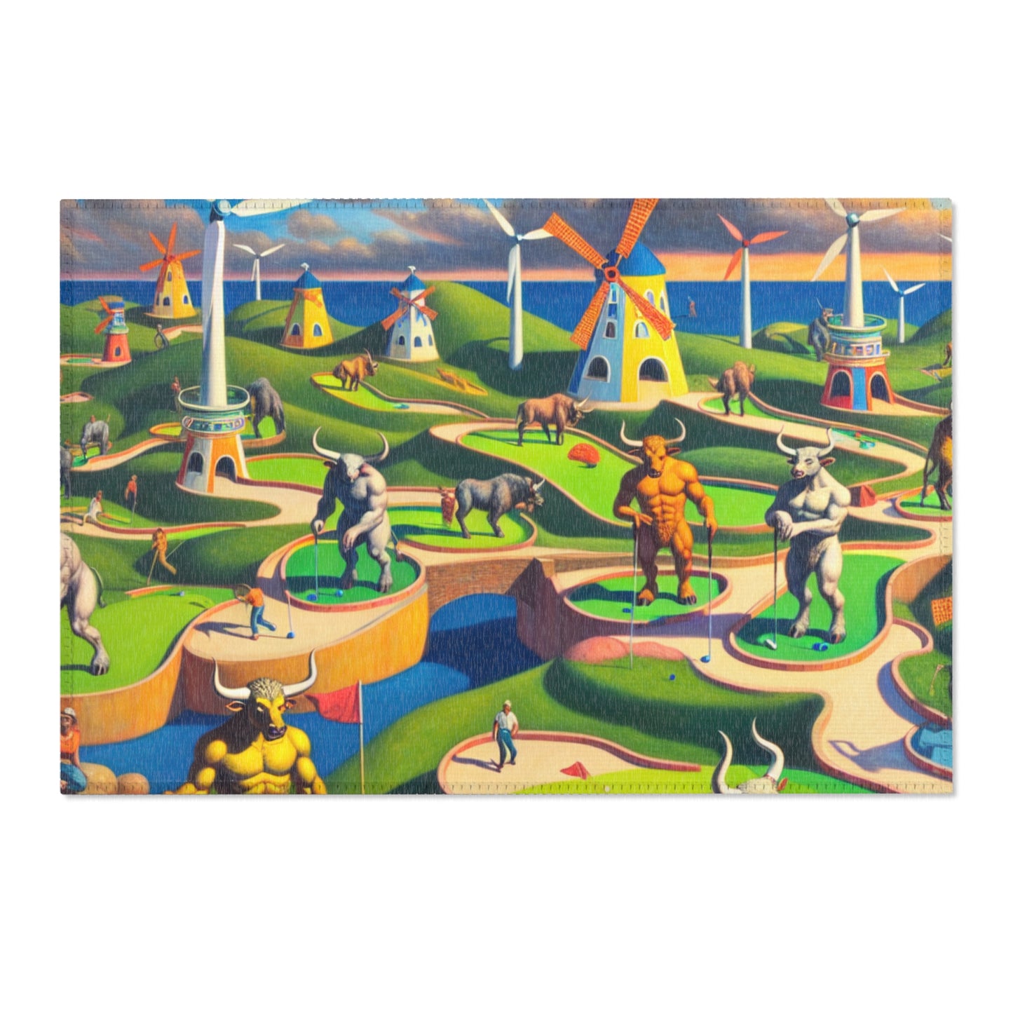 Mini-taur Golf Area Rug - HORIZONTAL