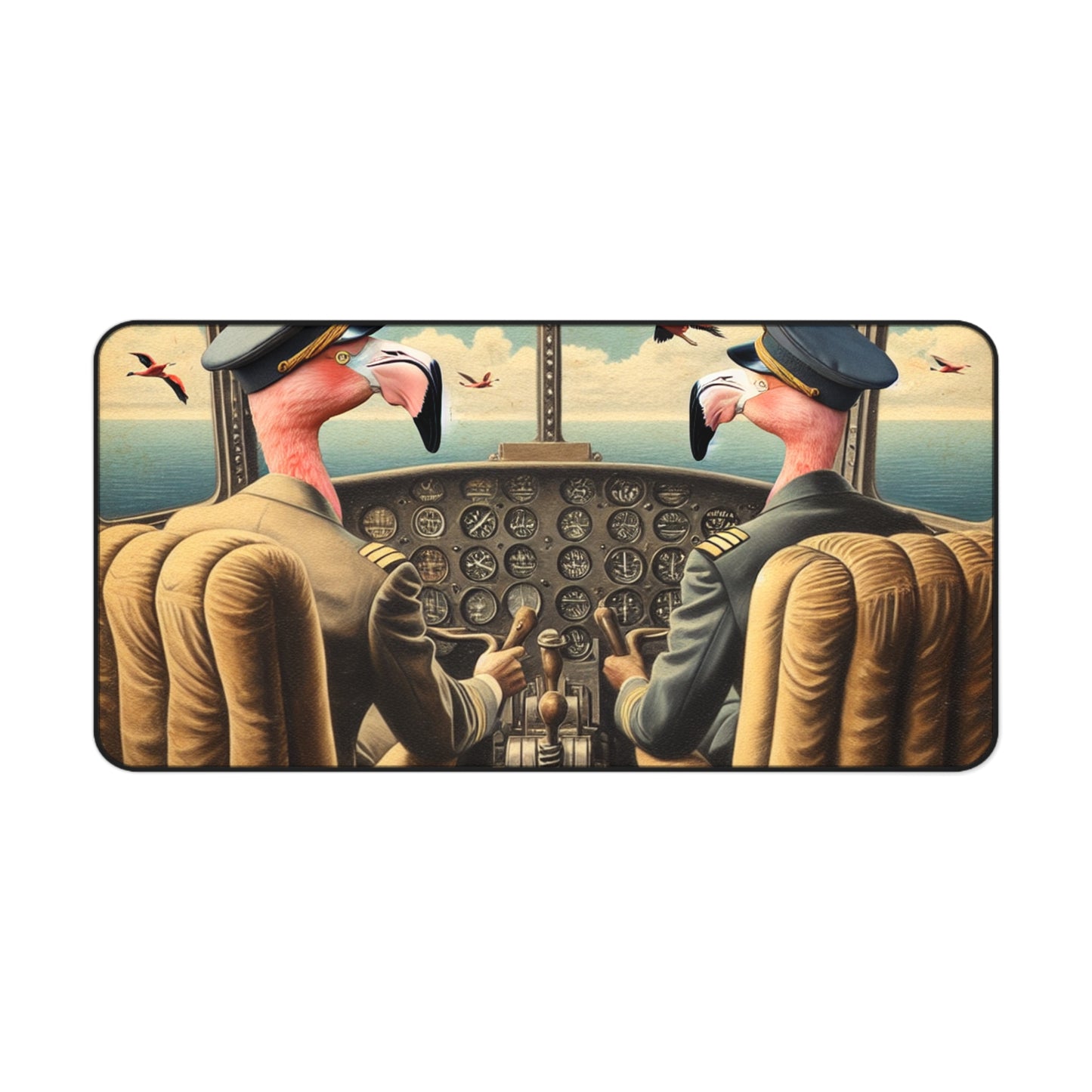 Flamingo Flight Deck Desk Mat