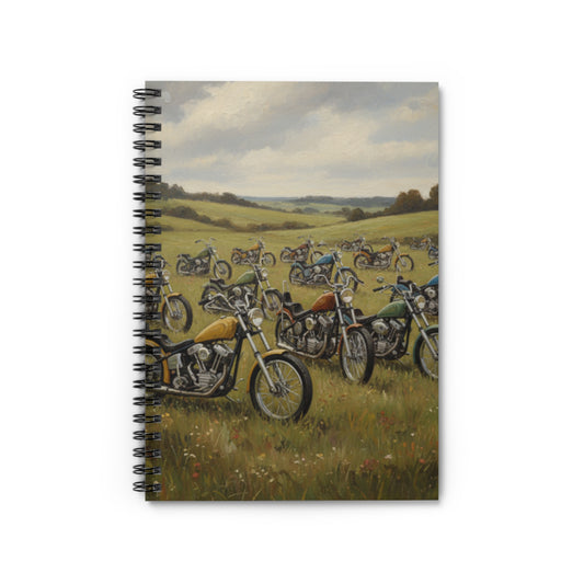 Wild Motorcycles Spiral Notebook