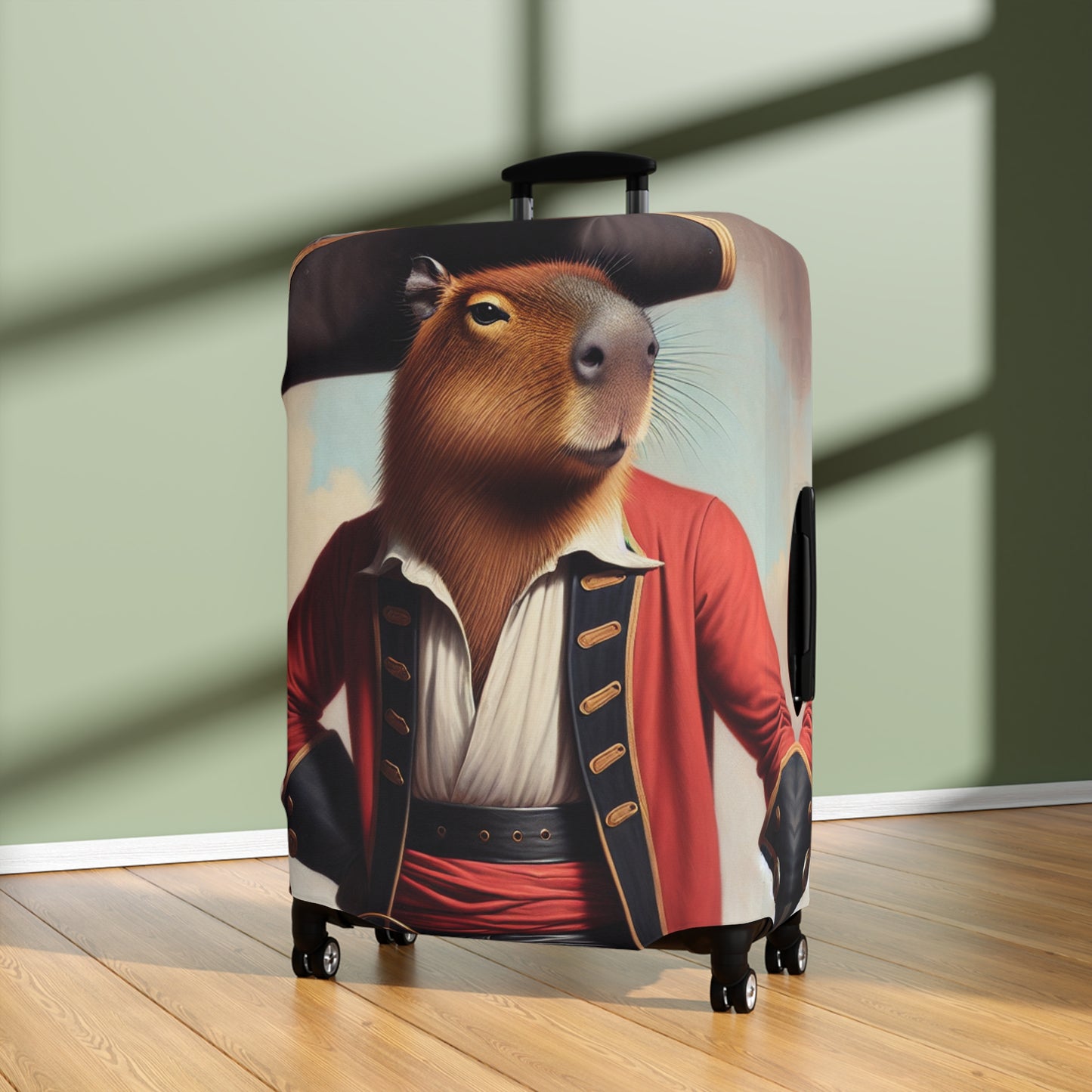 Captain Capybara Luggage Cover