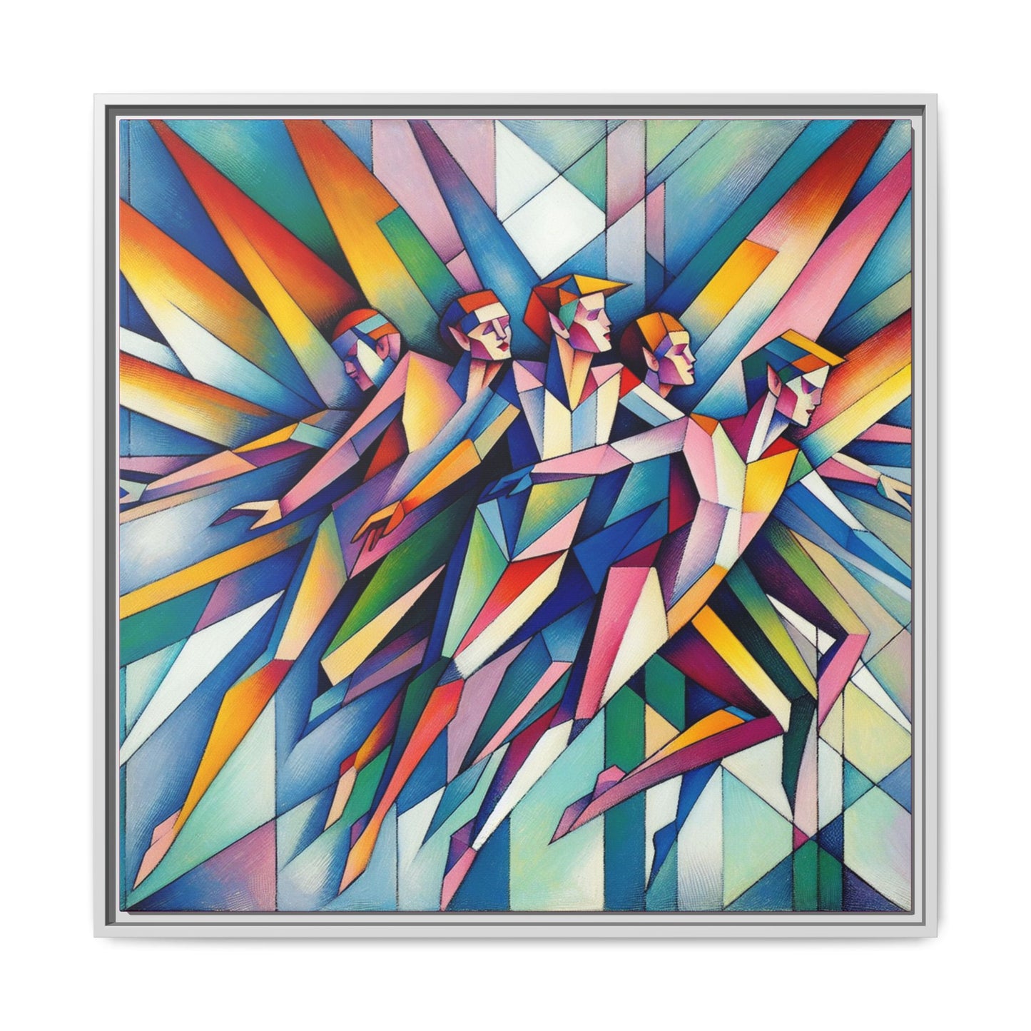 Picasso's Pixies Canvas, Framed (Multi-color)