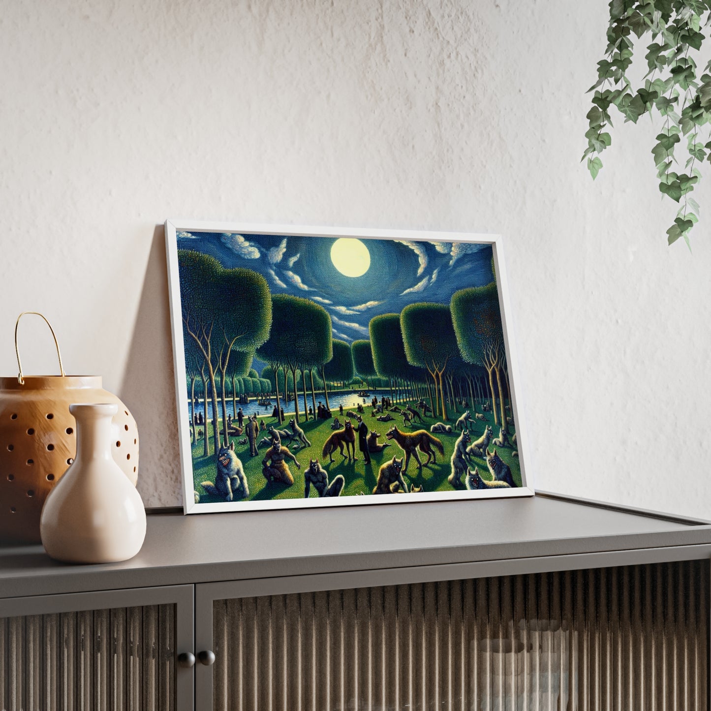 Framed Werewolves at the Waterfront Poster