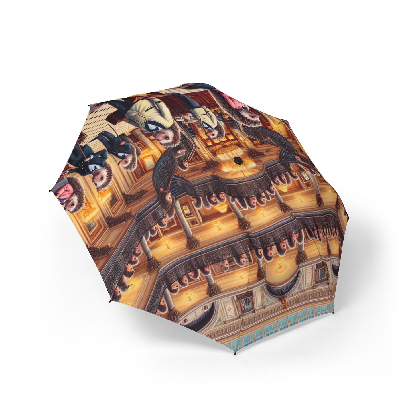 Hedgehog Hotel Semi-Automatic Foldable Umbrella