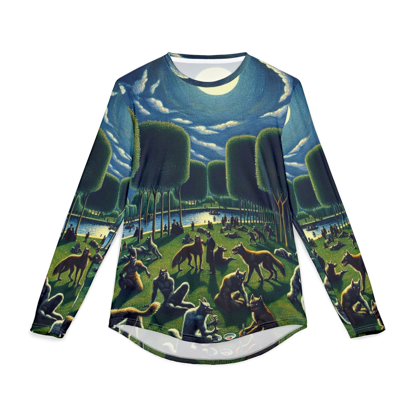 Werewolves at the Waterfront UV protecting All Over Print Long Sleeve Shirt