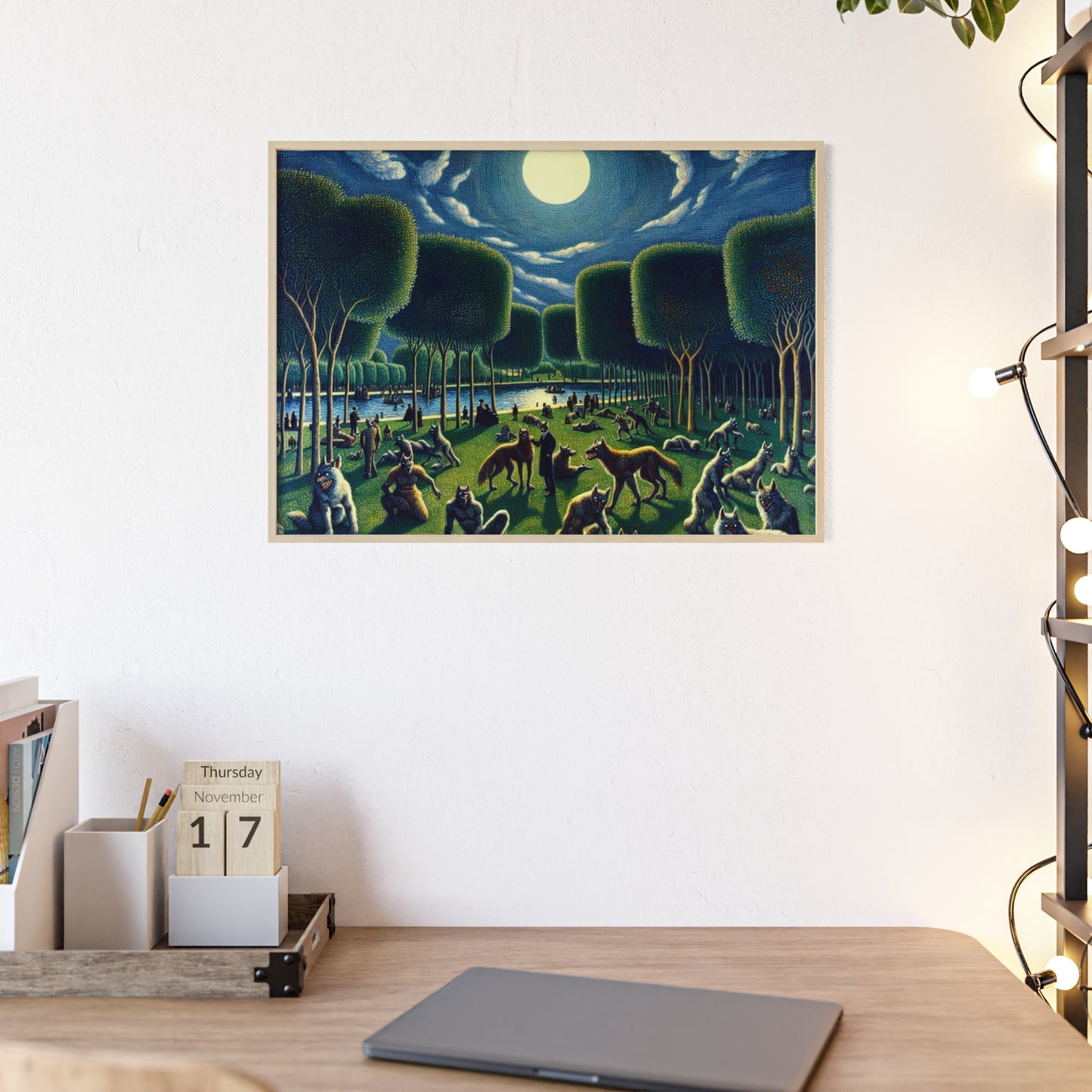 Framed Werewolves at the Waterfront Poster