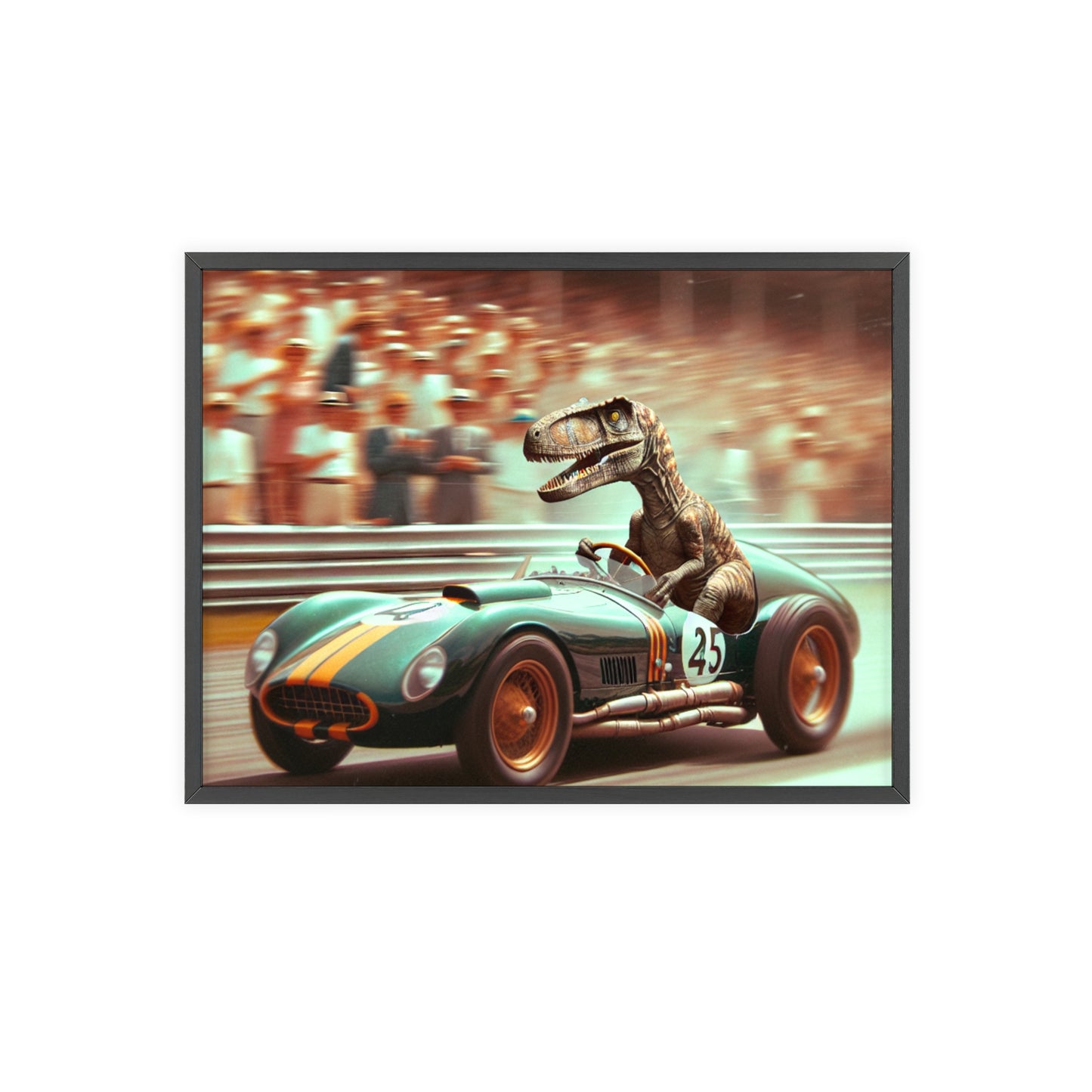 Framed Velocity Raptor Poster