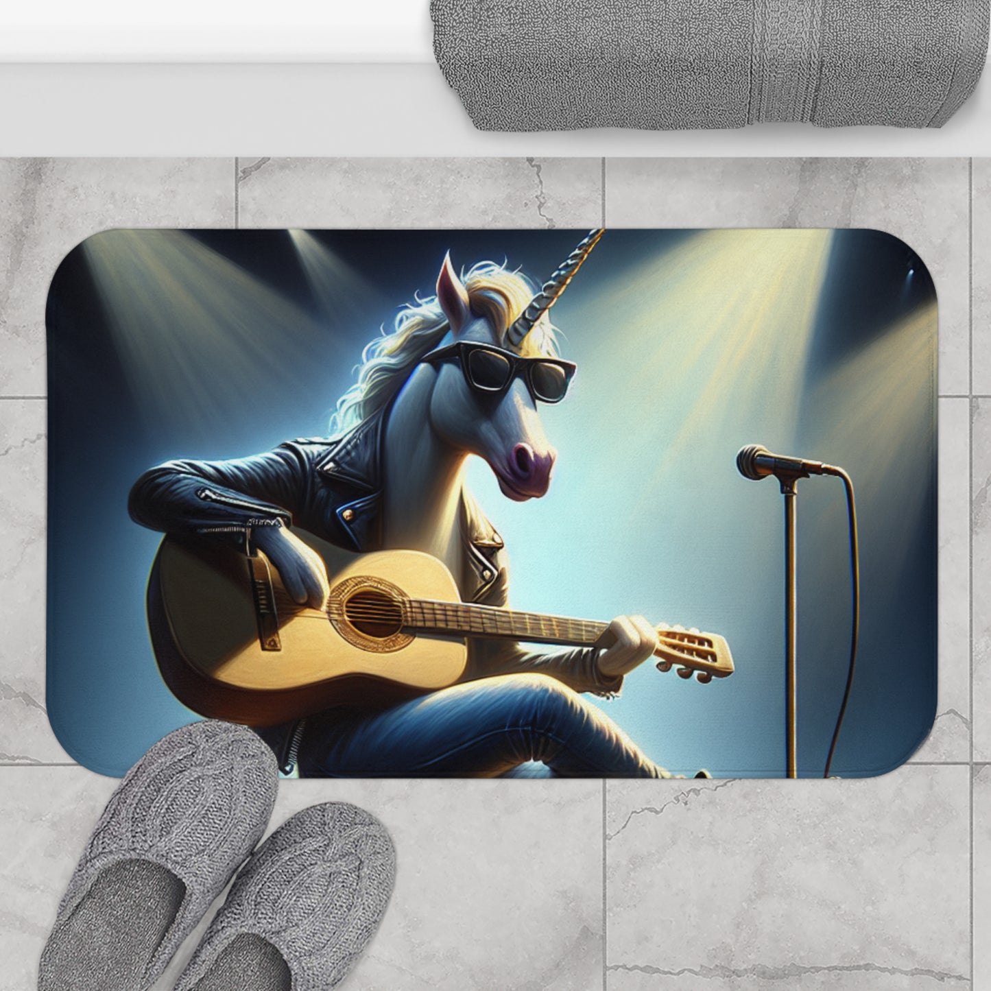 Unicorn Unplugged Bath Mat