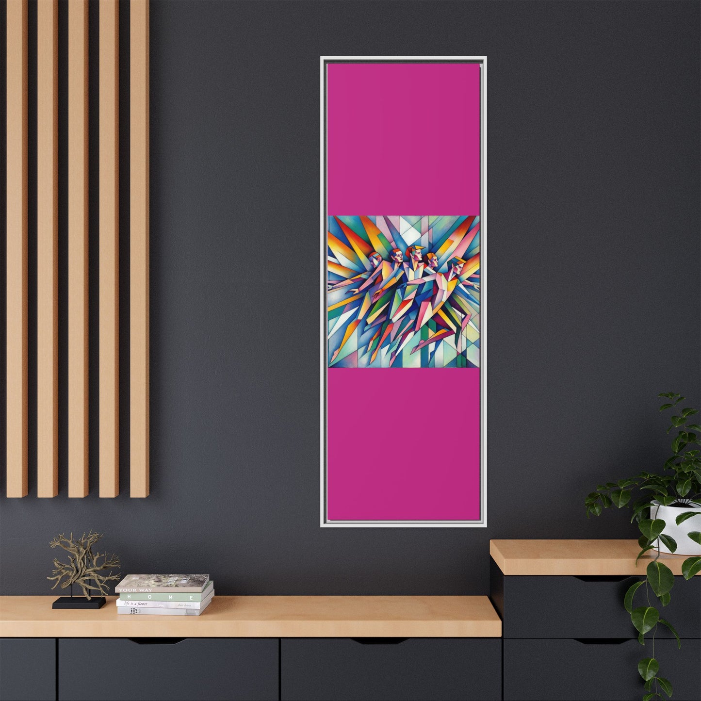 Picasso's Pixies Canvas, Framed (Multi-color)