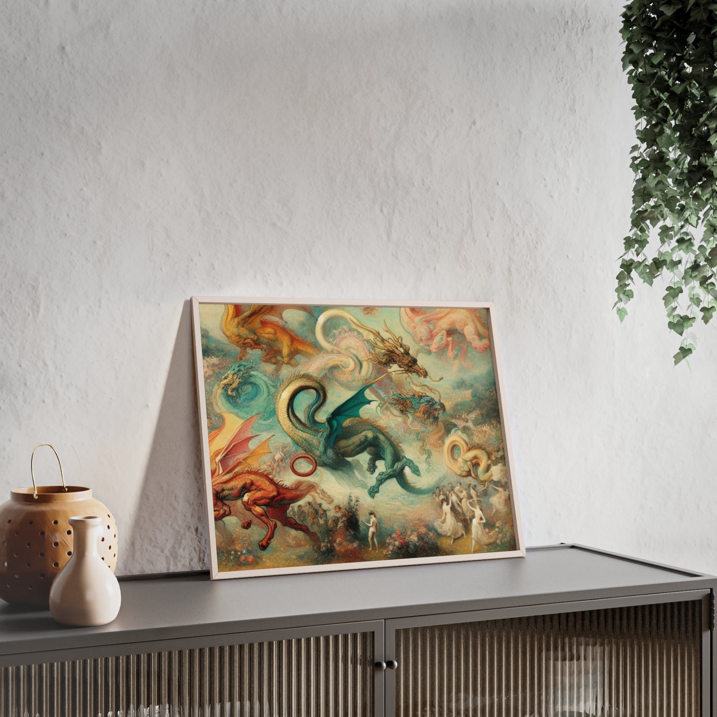 Framed Degas Dreams of Dragons Poster