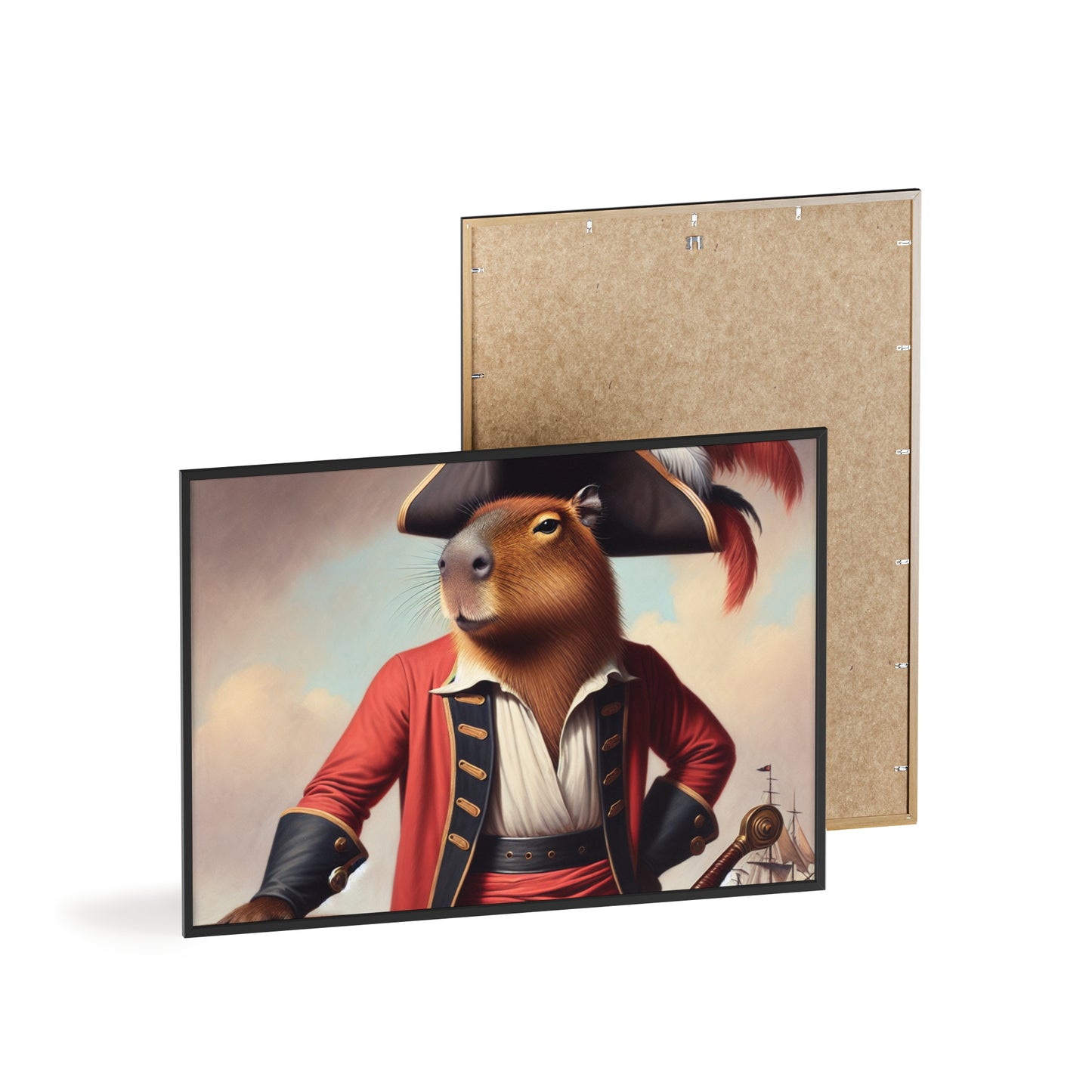 Framed Captain Capybara Poster