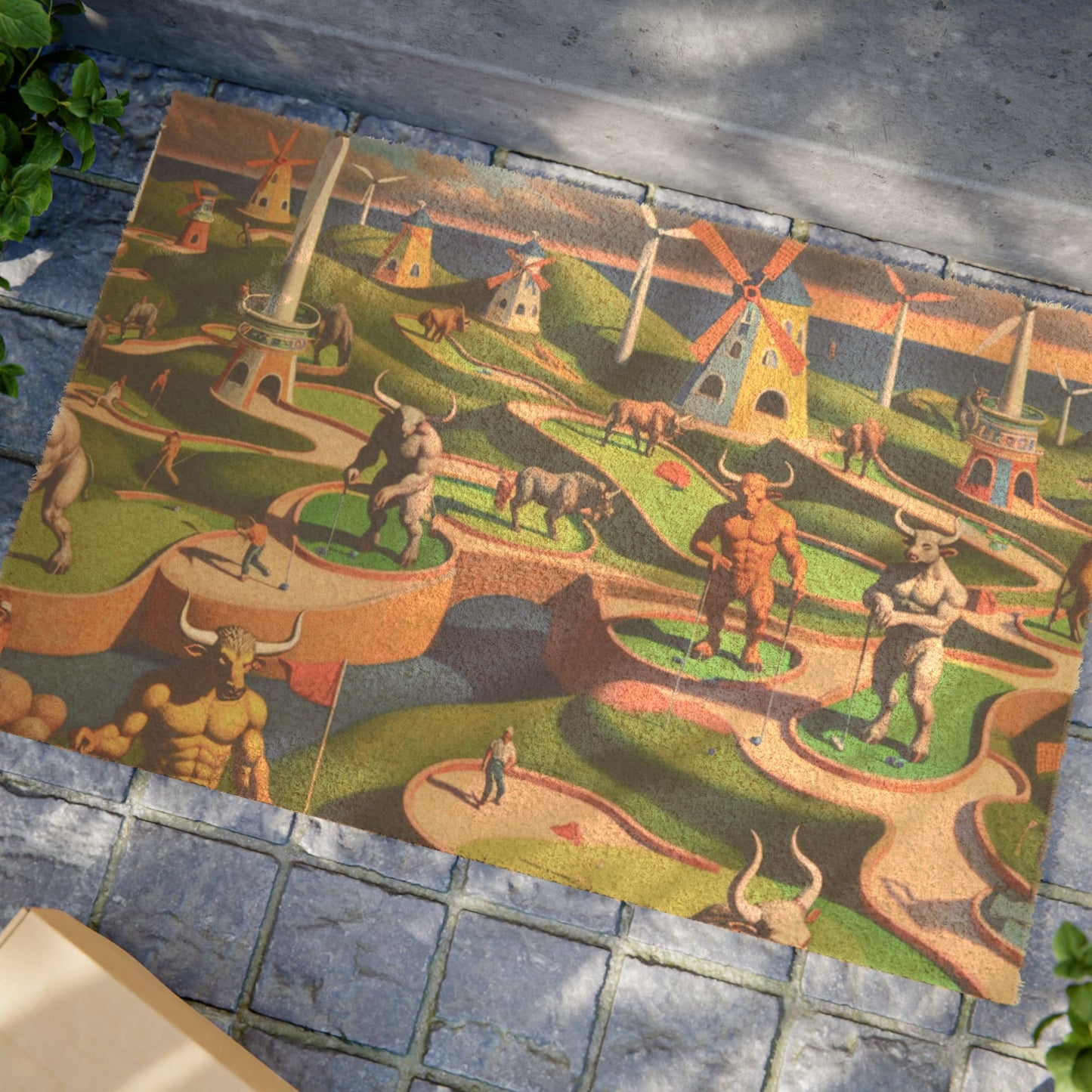 Mini-taur Golf Doormat