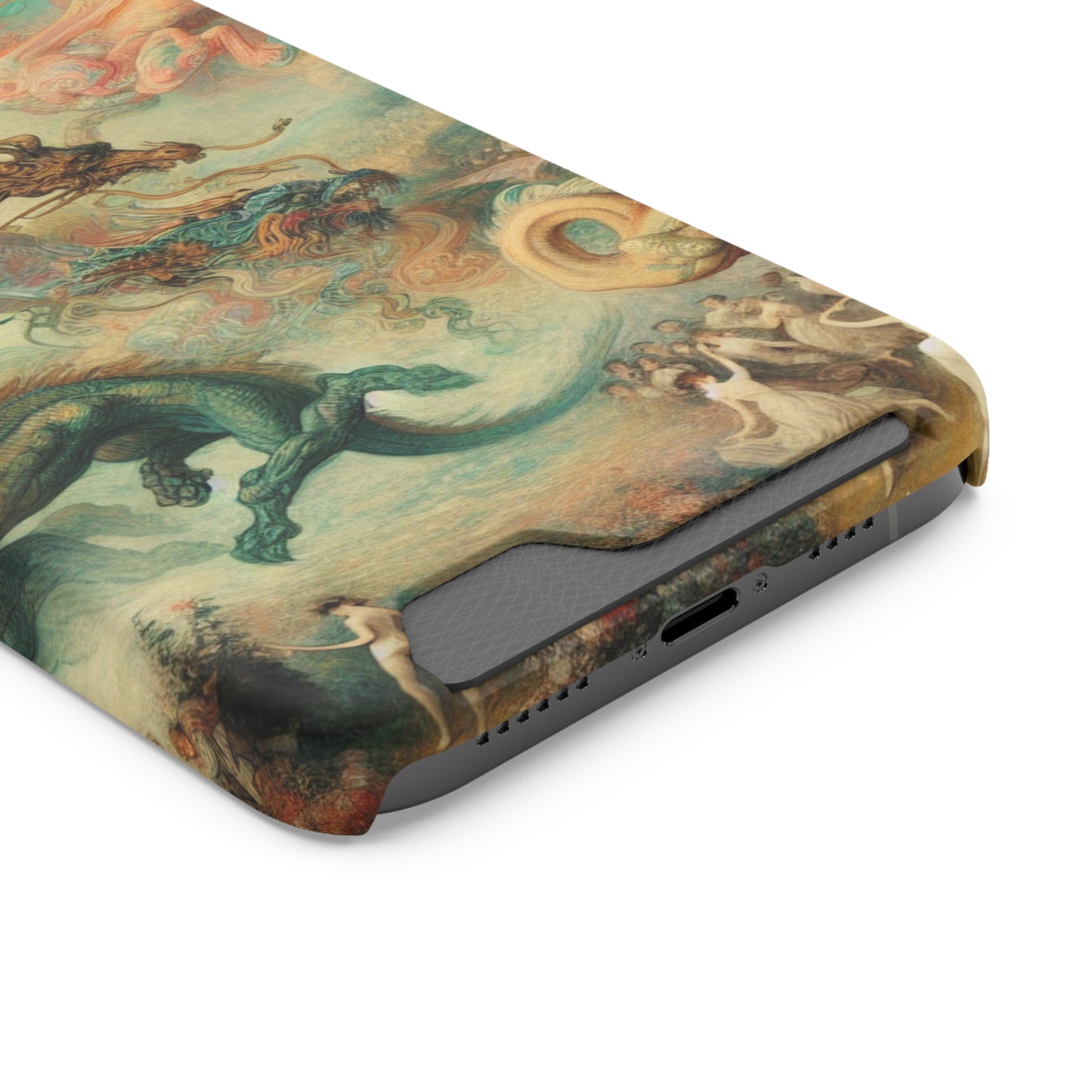 Degas Dreams of Dragons Phone Case with Card Holder - IPHONE