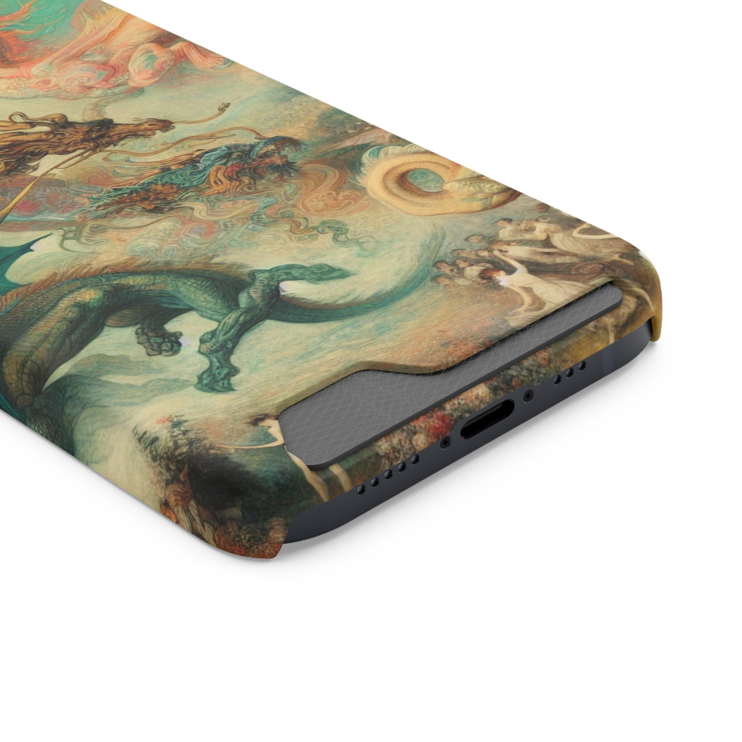 Degas Dreams of Dragons Phone Case with Card Holder - IPHONE