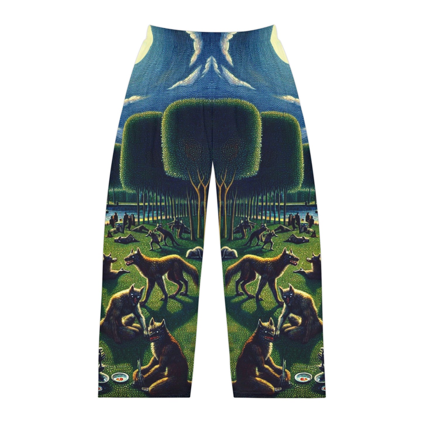 Werewolves at the Waterfront Men's Pajama Pants