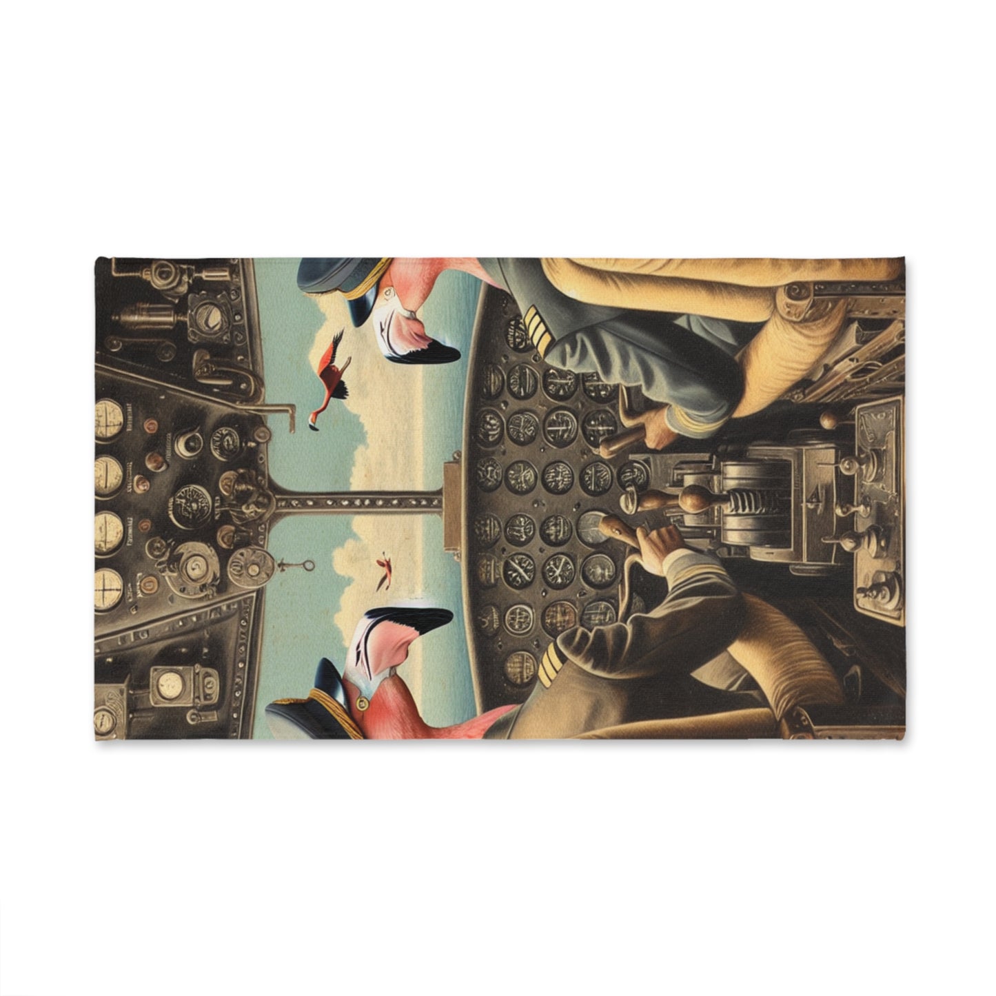 Flamingo Flight Deck Hand Towel