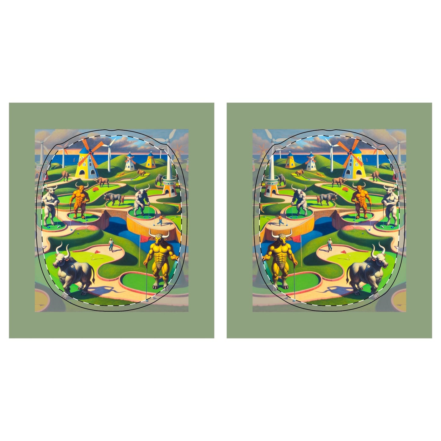 Mini-taur Golf AirPod Max Case