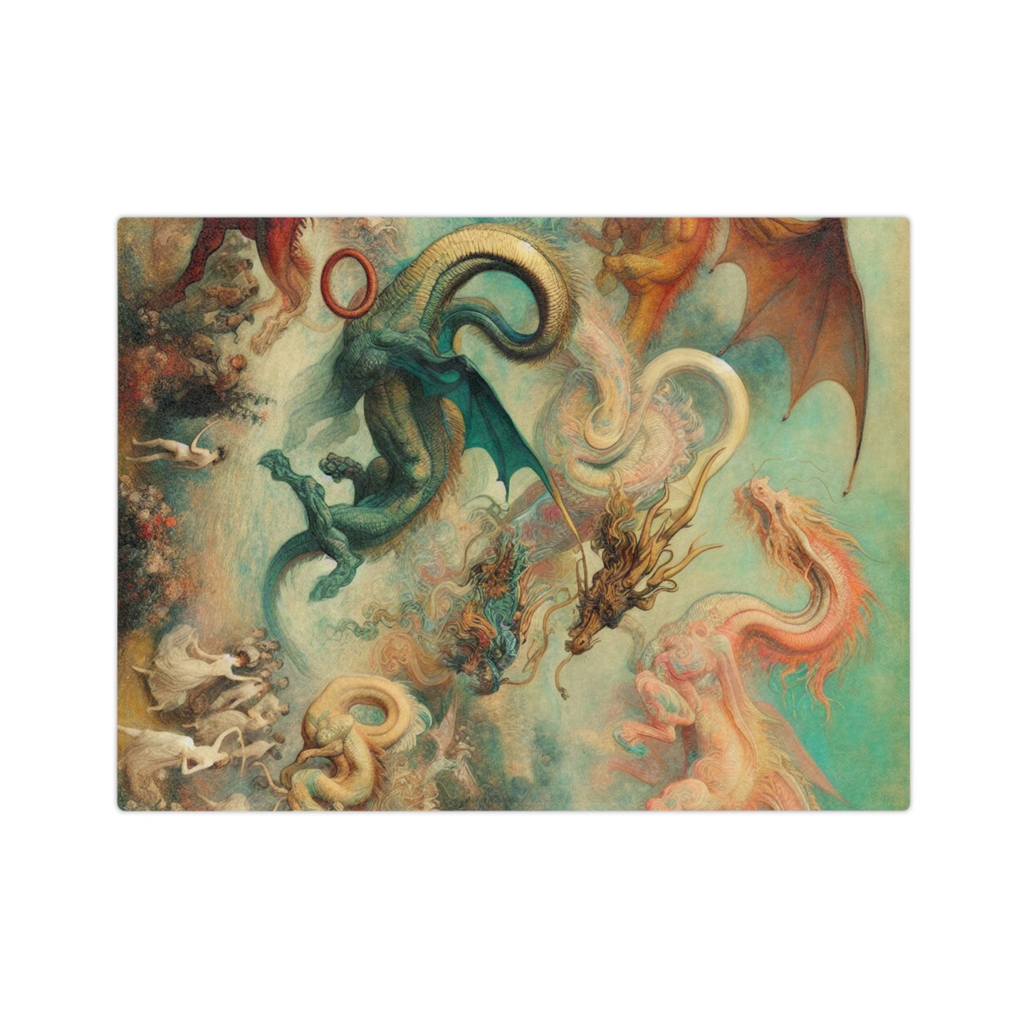 Degas Dreams of Dragons Velveteen Microfiber Blanket