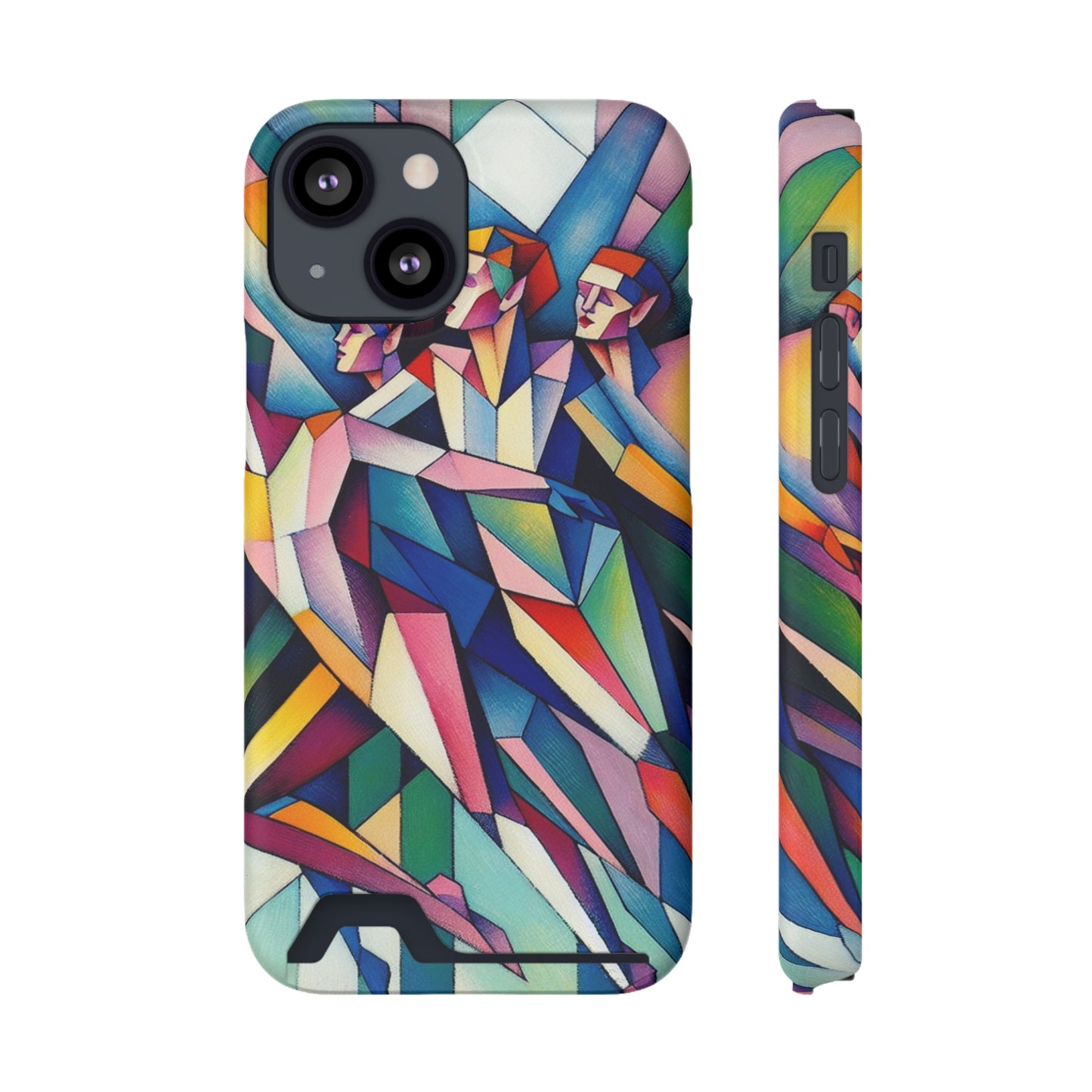 Picasso's Pixies Phone Case with Card Holder - IPHONE