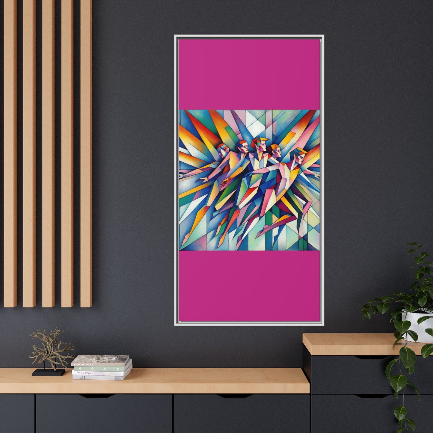 Picasso's Pixies Canvas, Framed (Multi-color)