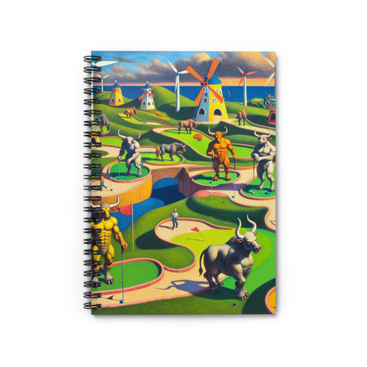 Mini-taur Golf Spiral Notebook