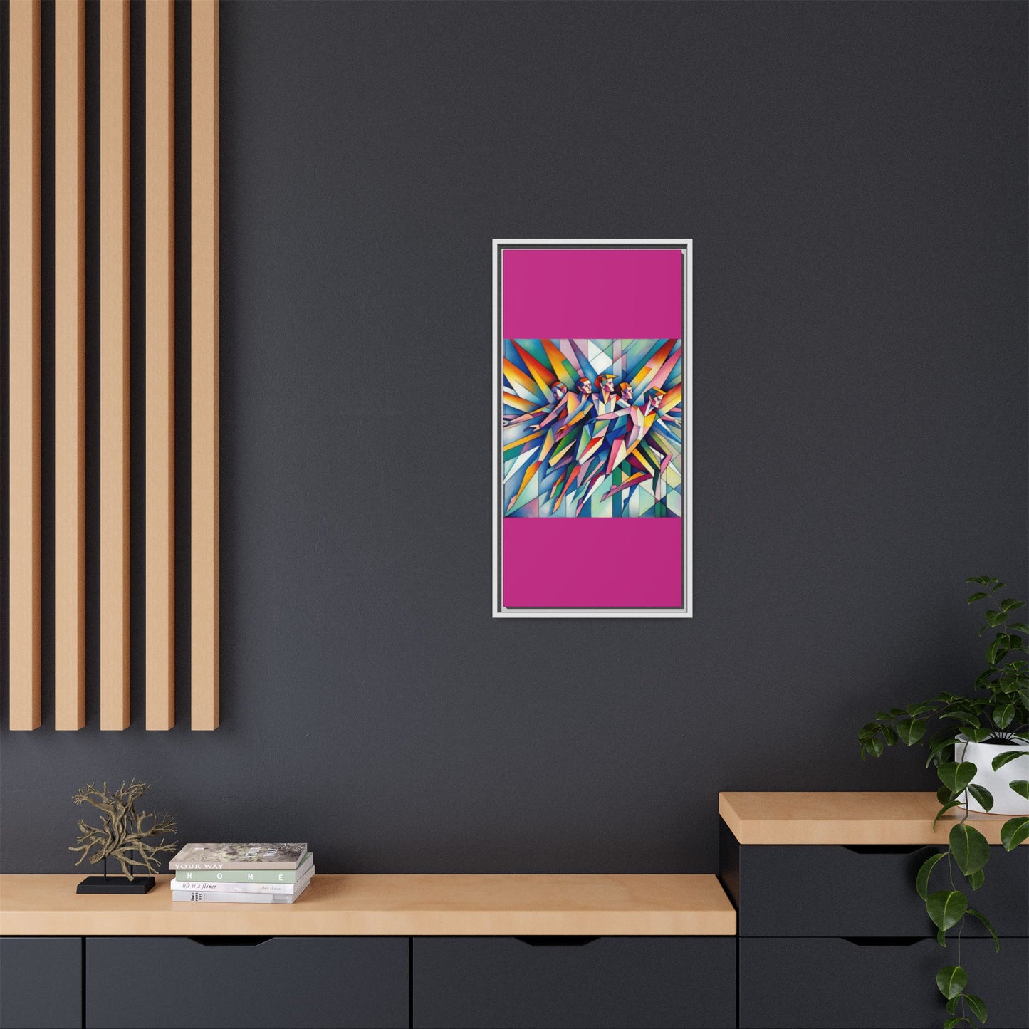 Picasso's Pixies Canvas, Framed (Multi-color)