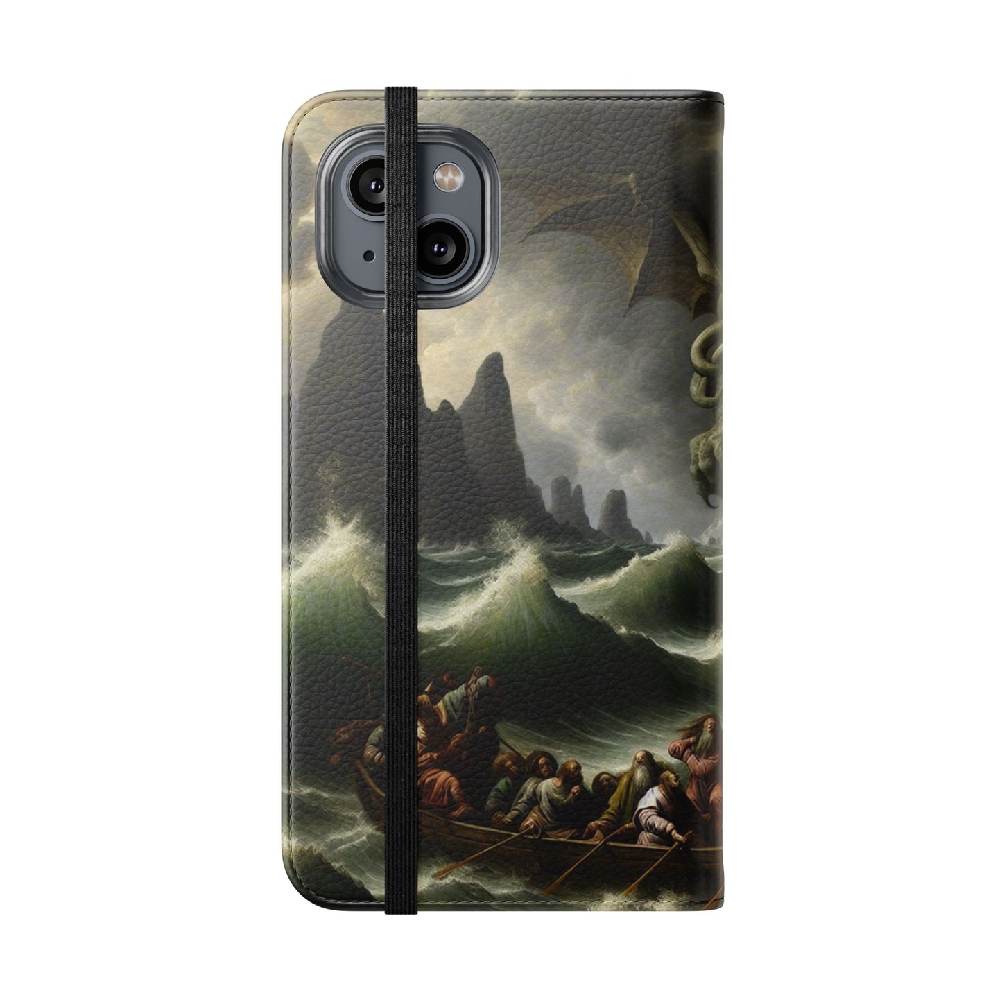 Cthulhu in the Storm Flip Cases for iPhones