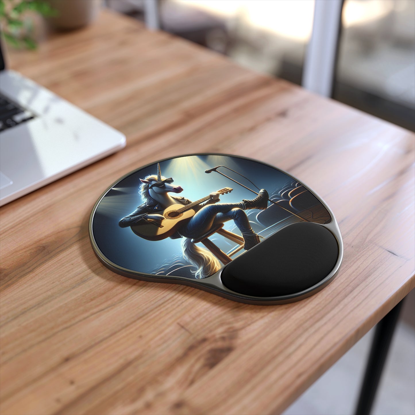 Unicorn Unplugged Mouse Pad with Wrist Rest