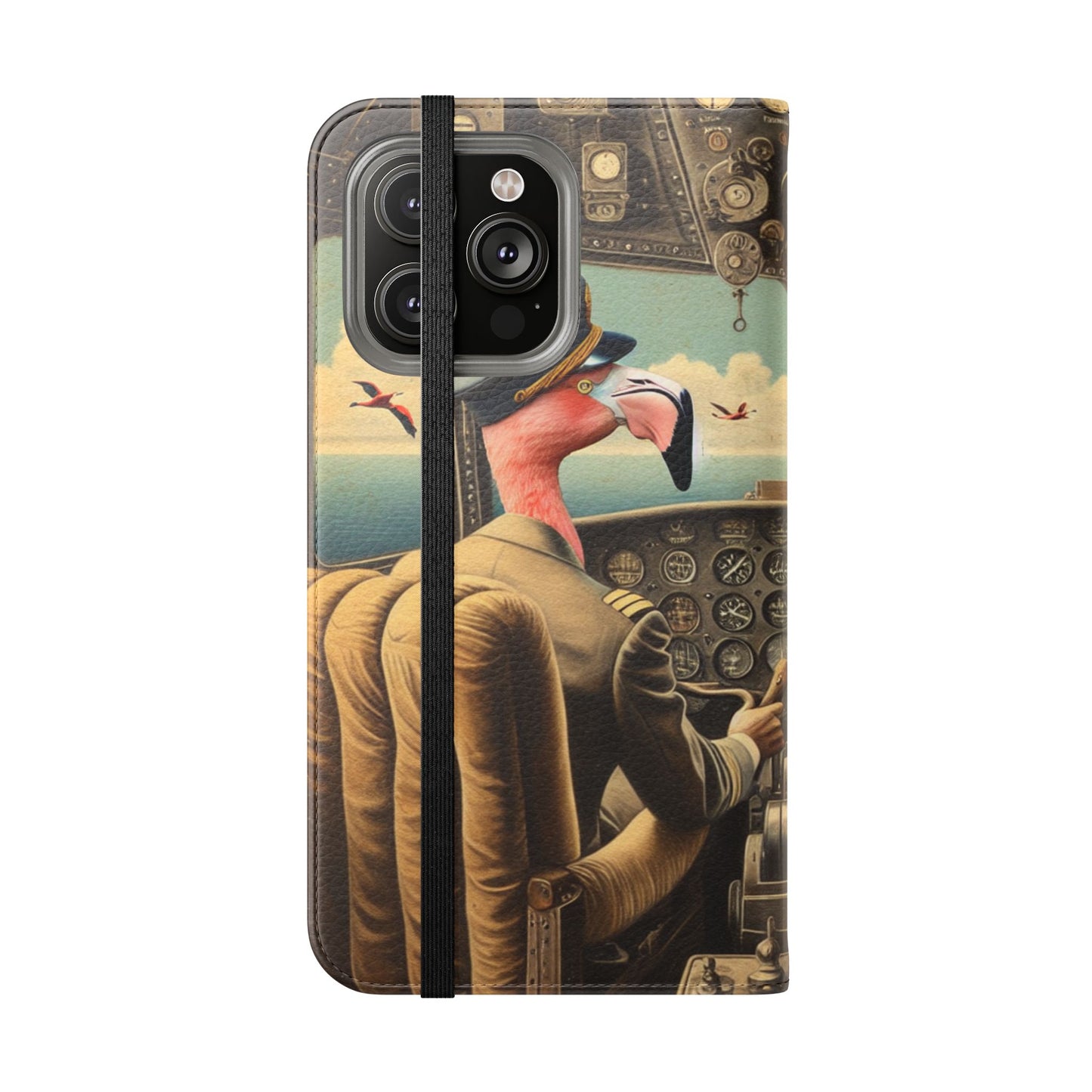 Flamingo Flight Deck Flip Case - iPhone/Galaxy