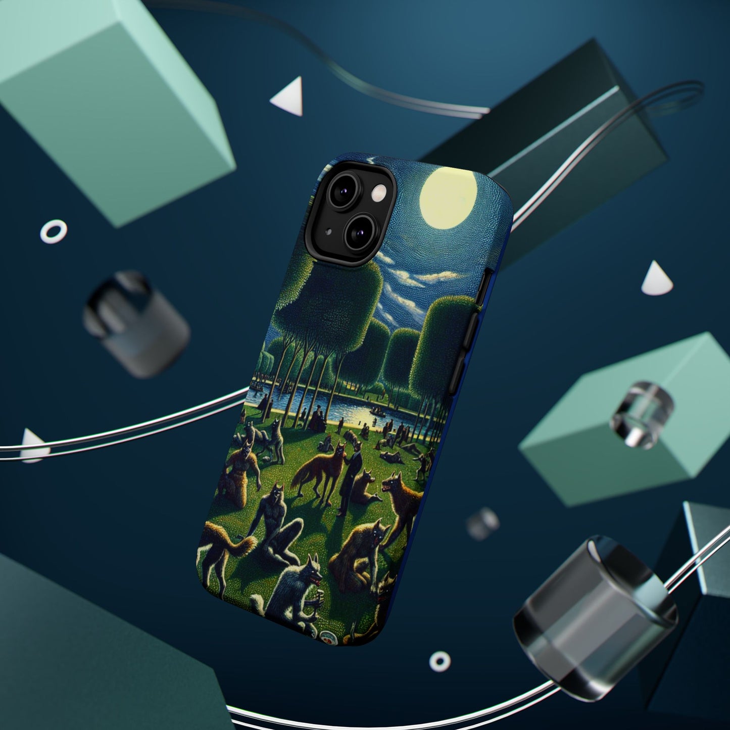 Werewolves at the Waterfront Magnetic iPhone Case