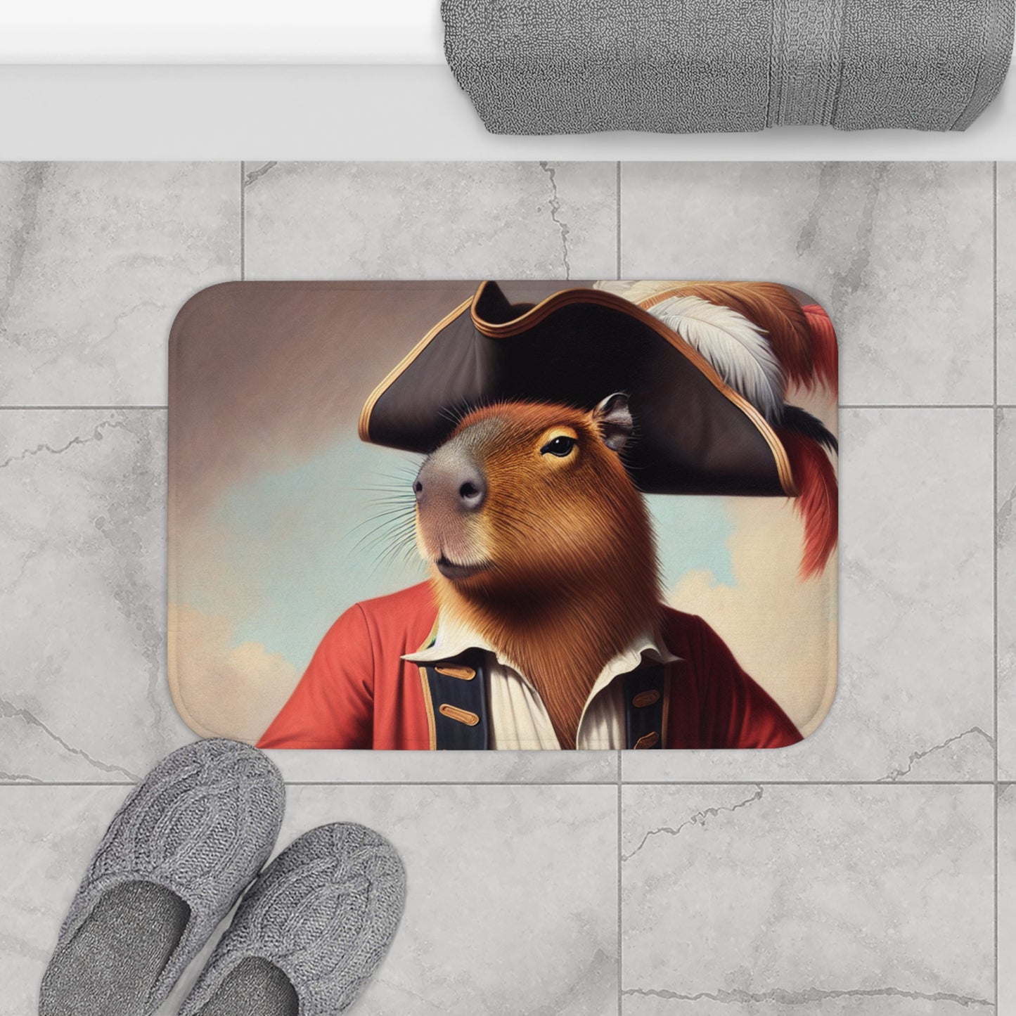 Captain Capybara Bath Mat