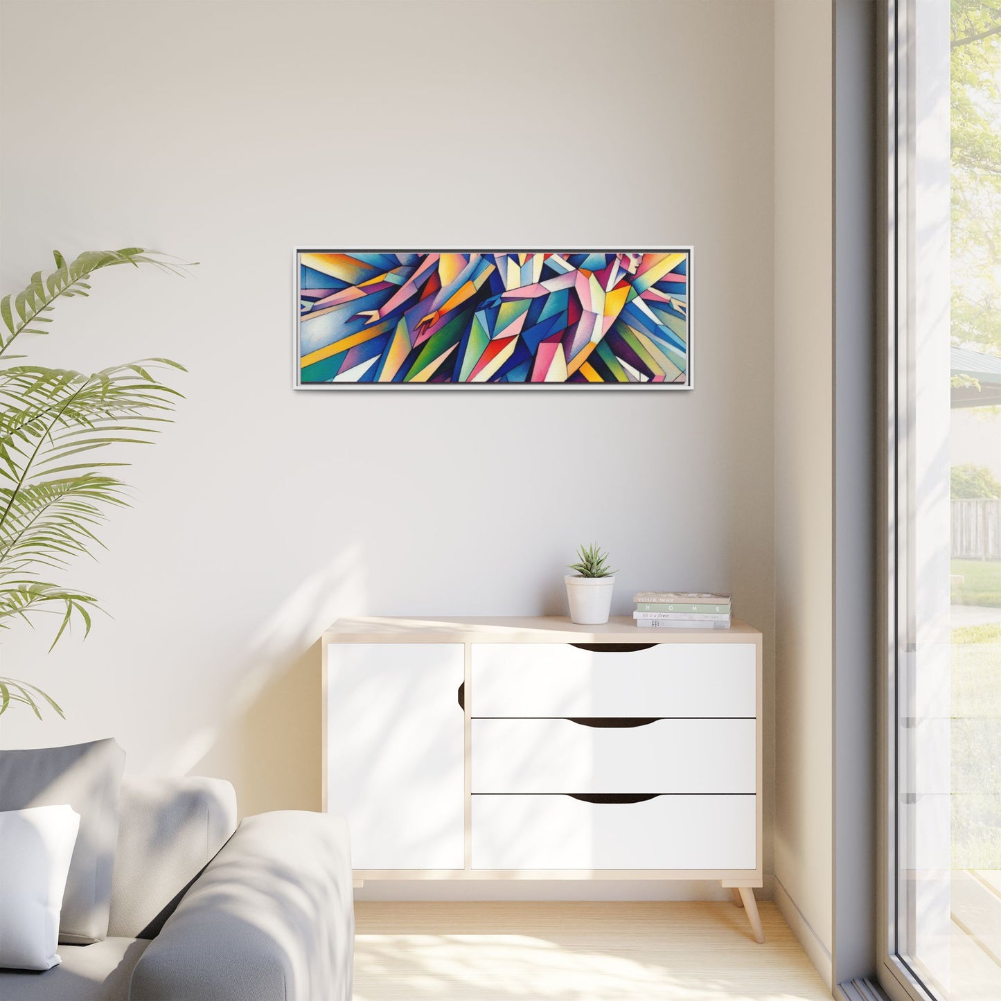 Picasso's Pixies Canvas, Framed (Multi-color)