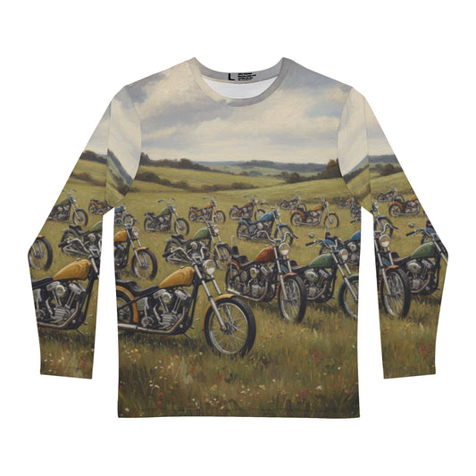 Wild Motorcycles All-Over Print Long Sleeve Shirt