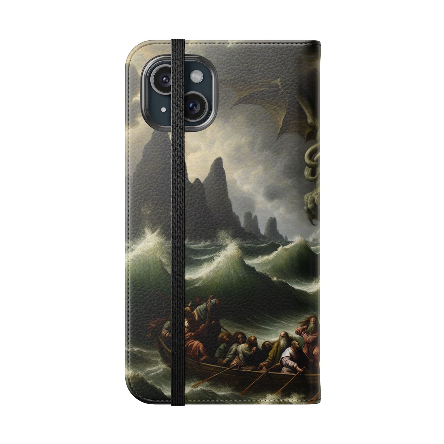 Cthulhu in the Storm Flip Cases for iPhones