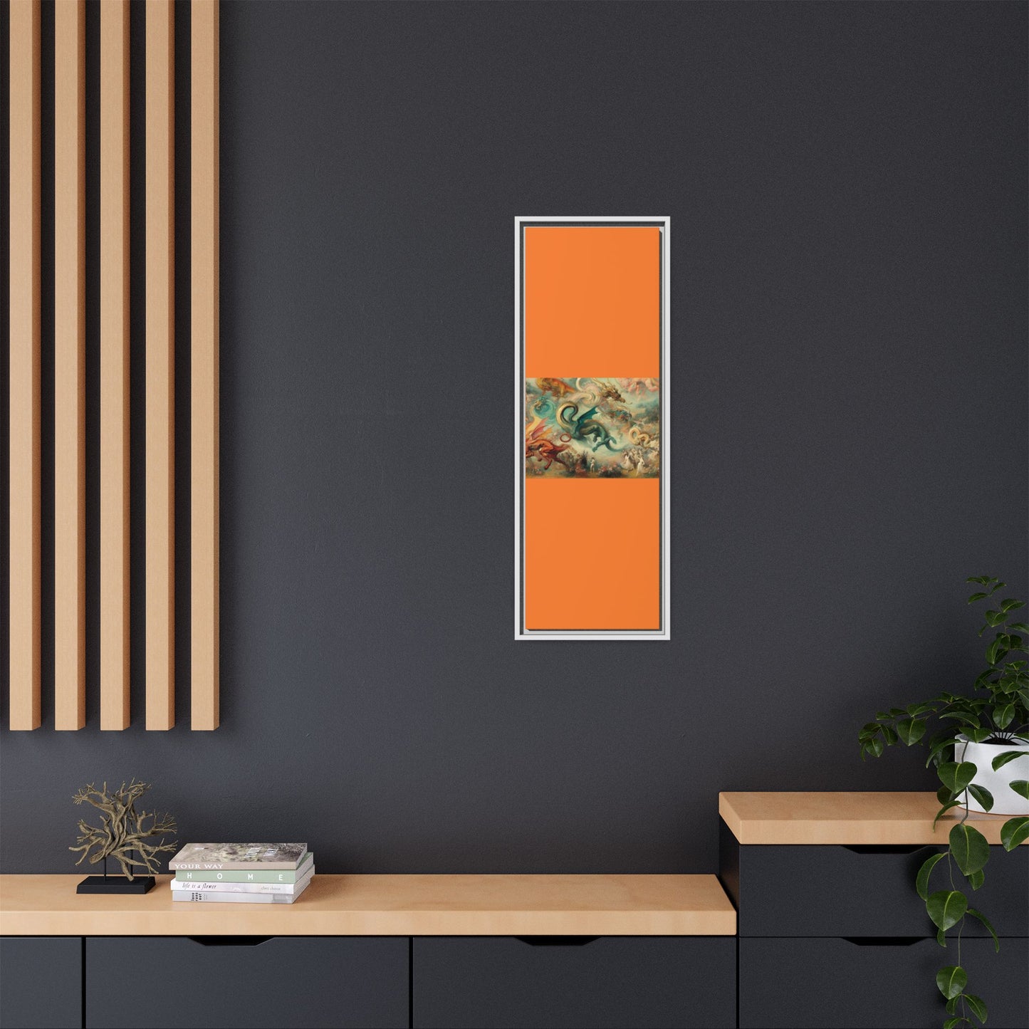 Degas Dreams of Dragons Canvas, Framed (Multi-color)