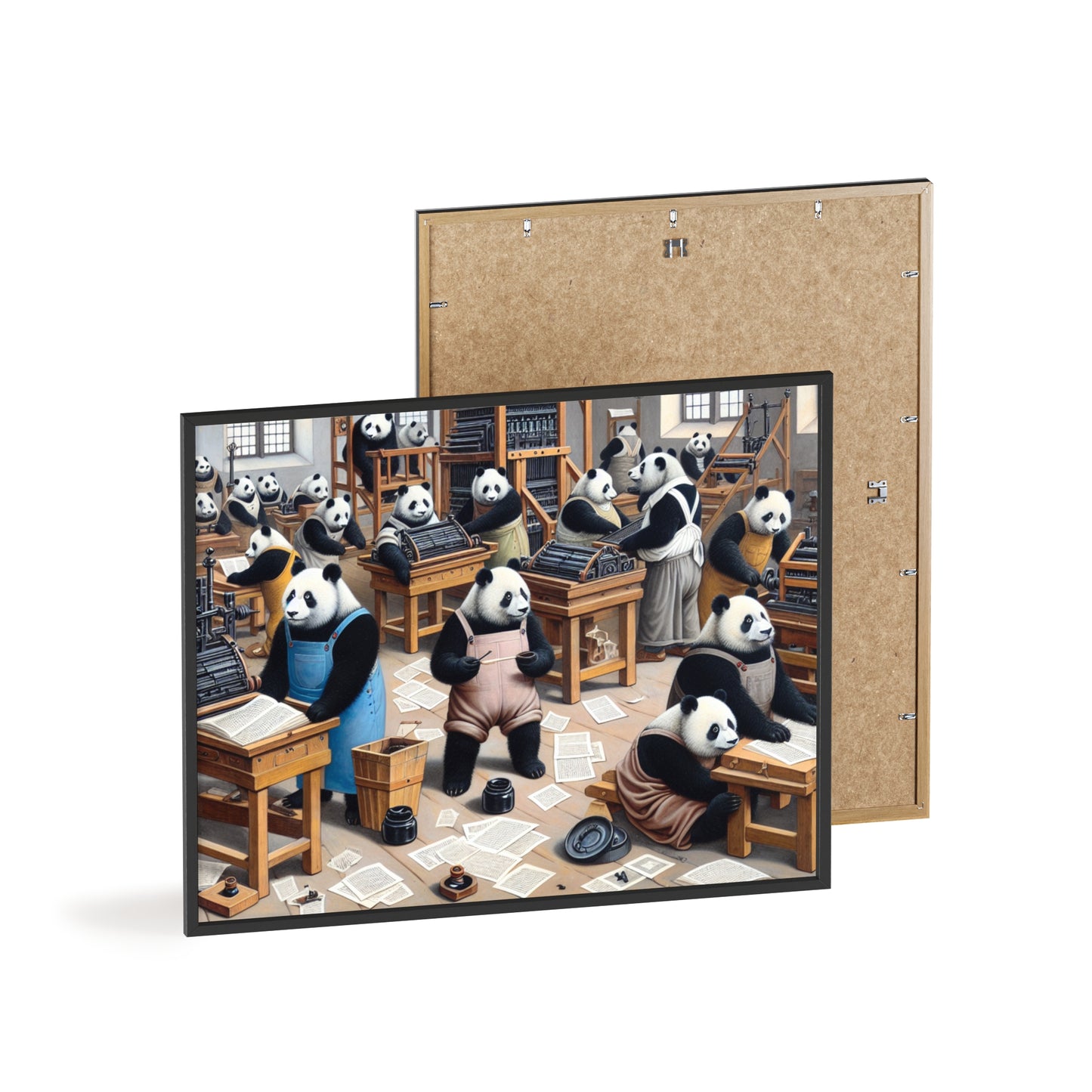 Framed Printing Pandamonium Poster