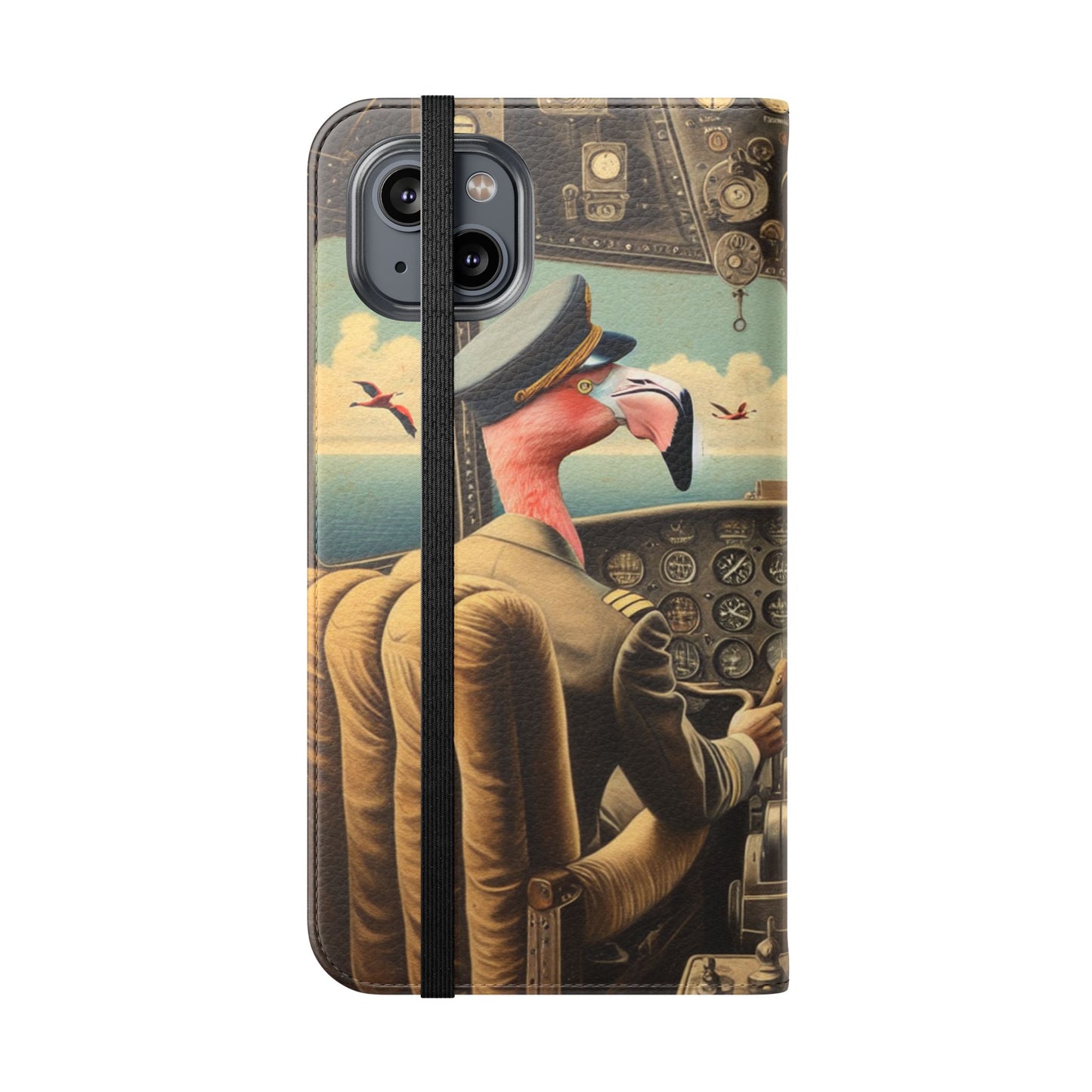 Flamingo Flight Deck Flip Case - iPhone/Galaxy